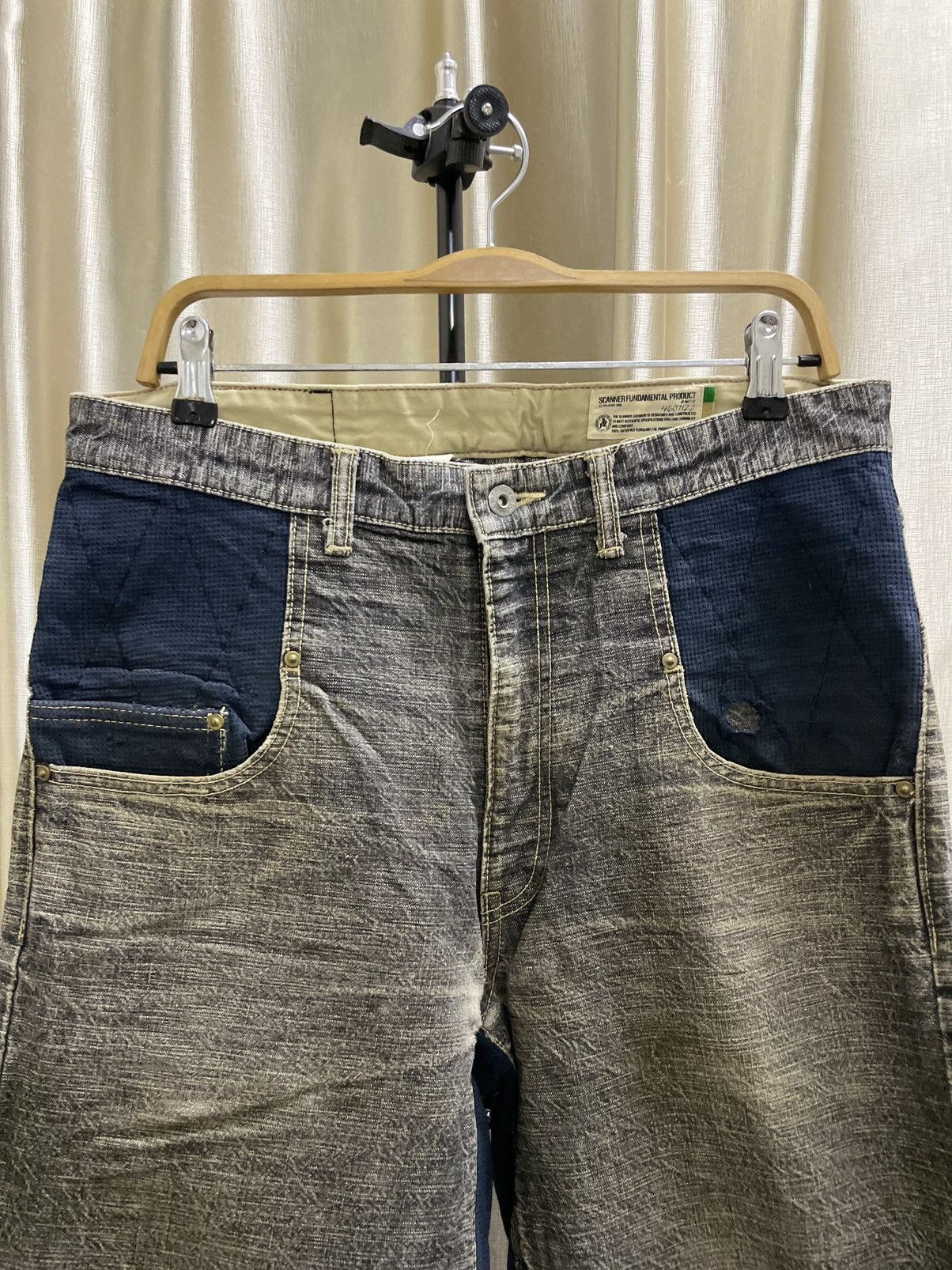 Japanese Brand × Vintage SCANNER FUNDAMETAL PRODUCT REBUILT KAPITAL DENIM Size US 34 / EU 50 - 3 Thumbnail