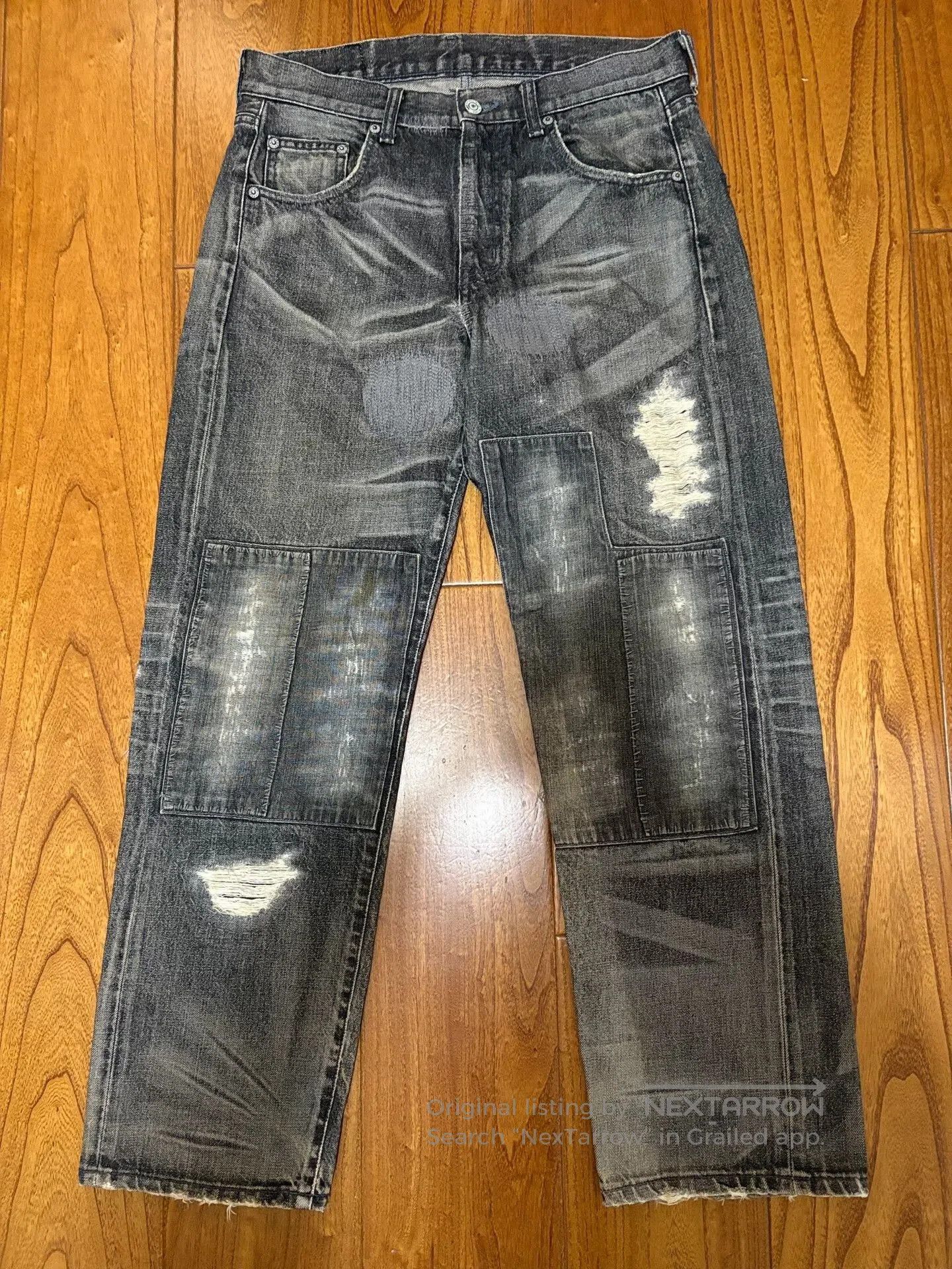 Neighborhood neighborhood savage basic distressed denim pants. Size US 31 - 1 Thumbnail
