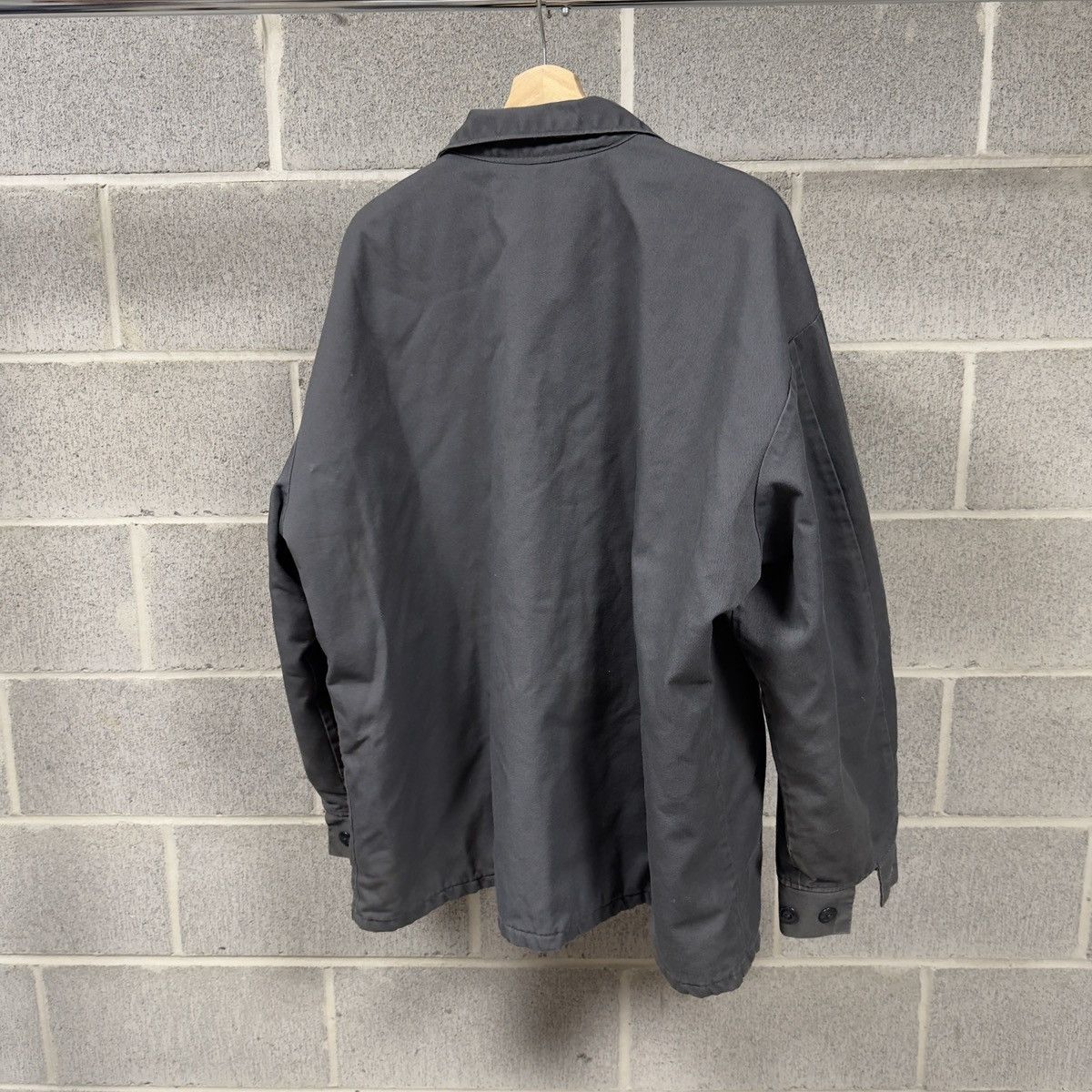 Vintage 90s Thrashed Faded Dirty Mechanic Work Jacket ERD Grunge Size US XXL / EU 58 / 5 - 2 Thumbnail