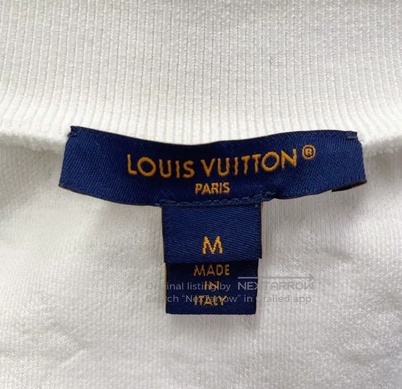 Louis Vuitton Louis Vuitton White logo sweatshirt Size US M / EU 48-50 / 2 - 5 Thumbnail