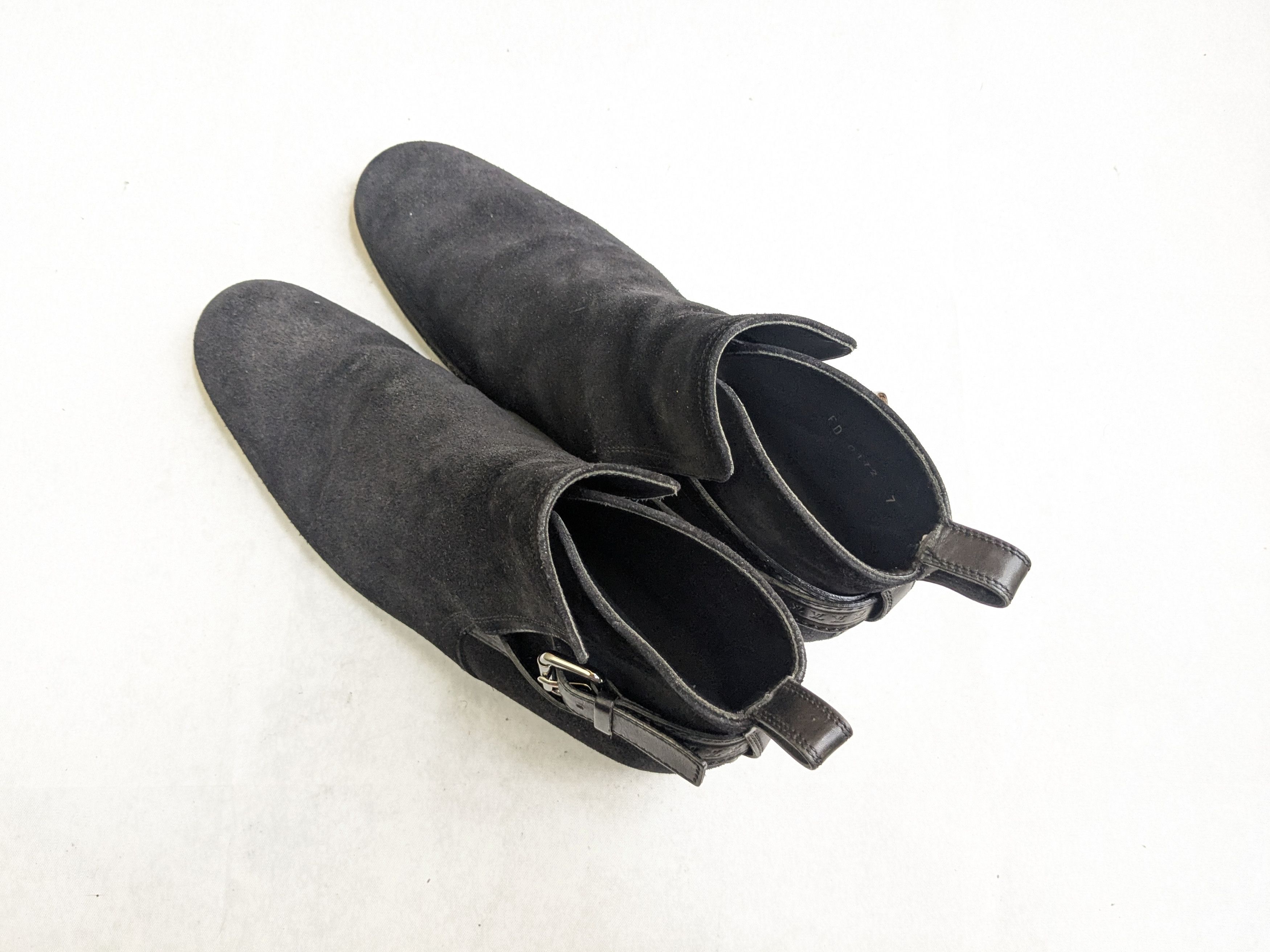 Louis Vuitton Louis Vuitton Jodhpur Boots Black Leather 8 Suede Buckle Size US 8 / EU 41 - 15 Thumbnail