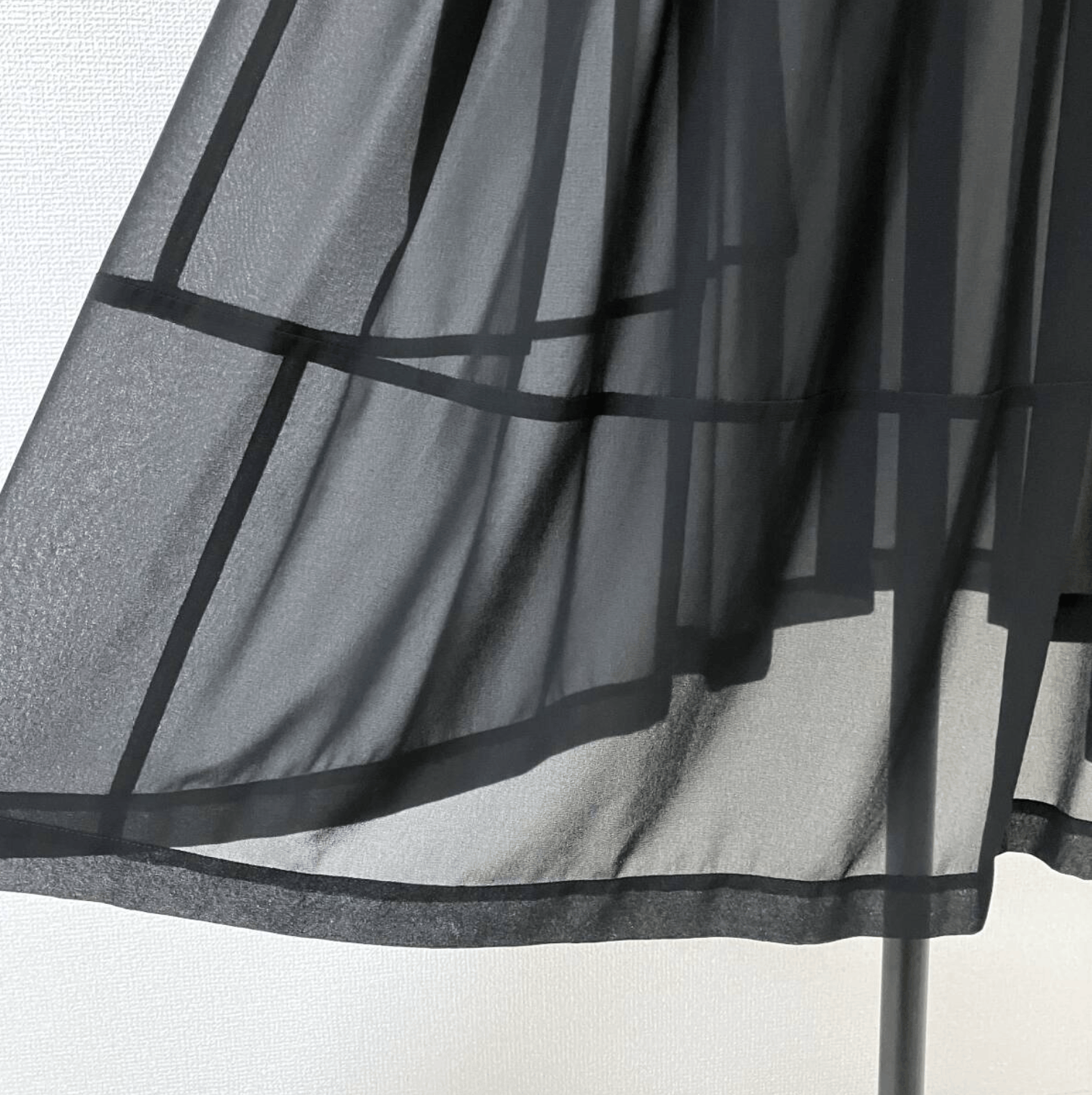 Comme des Garcons COMME des GARCONS - BLACK Sheer Gathered Long Skirt Size 28" / US 6 / IT 42 - 9 Thumbnail