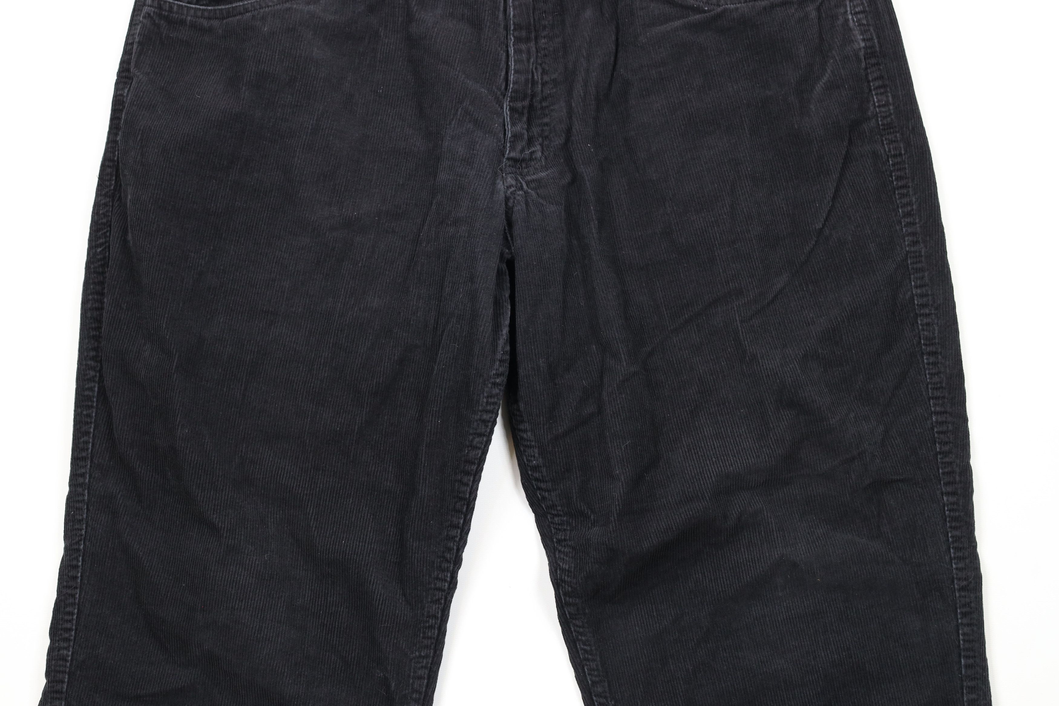 Vintage Vintage 90s Streetwear Corduroy Chino Pants Black Cotton Size US 36 / EU 52 - 3 Thumbnail