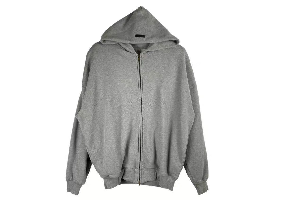 Fear of God Gray Zip-Up Hoodie, Size M Size US M / EU 48-50 / 2 - 1 Thumbnail