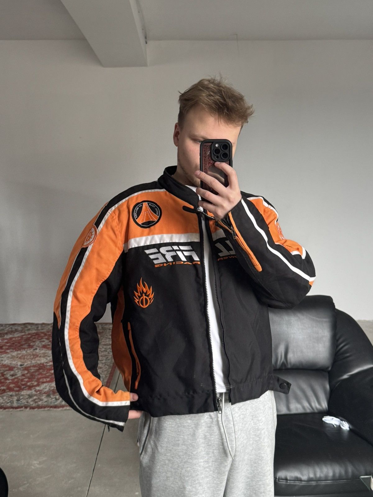 Vintage Vintage Hellfire Racing Jacket Size US XL / EU 56 / 4 - 3 Thumbnail