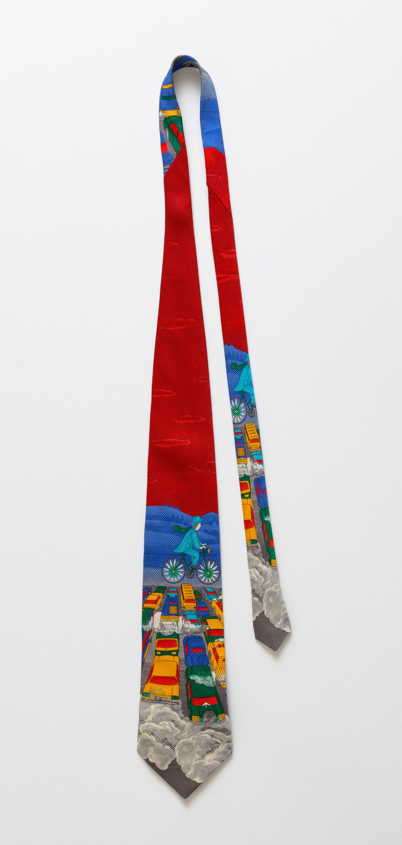 Vintage cars print Tie abstract pattern print necktie 035 Size ONE SIZE - 2 Thumbnail