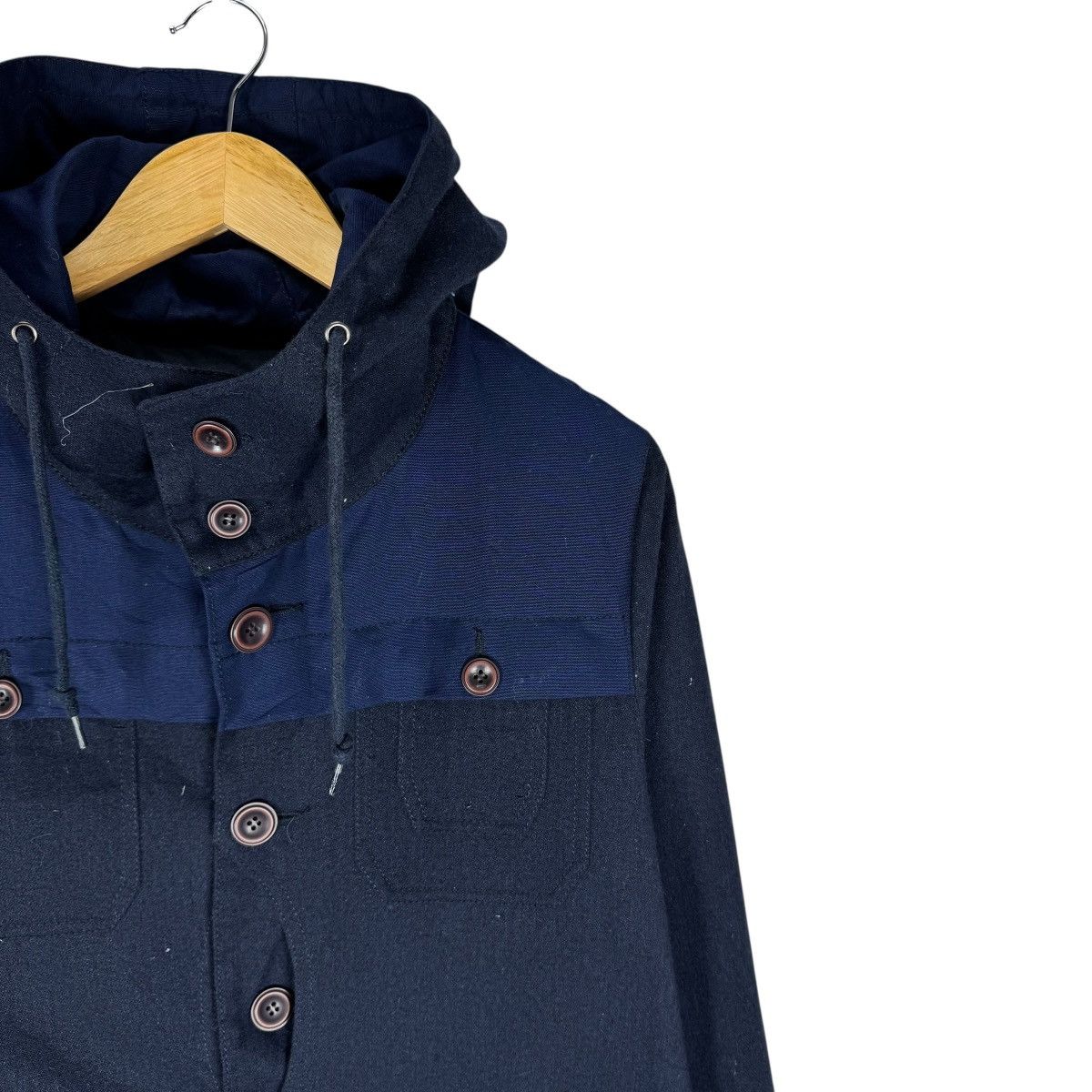 Vintage ☀️HOUSTON HOODIE INDIGO WOOL JACKET Size US M / EU 48-50 / 2 - 3 Thumbnail