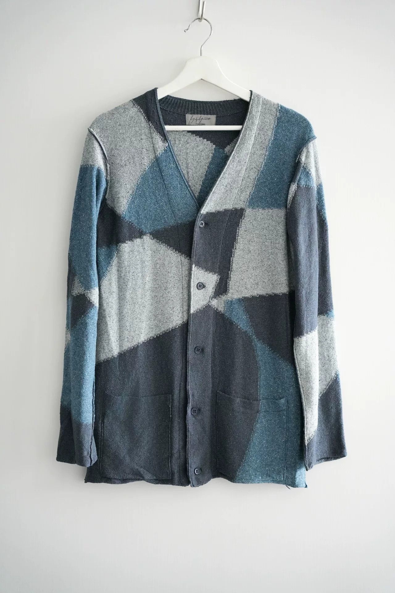 Yohji Yamamoto Yohji Yamamoto Geometric Silk Cardigan Size US M / EU 48-50 / 2 - 1 Thumbnail