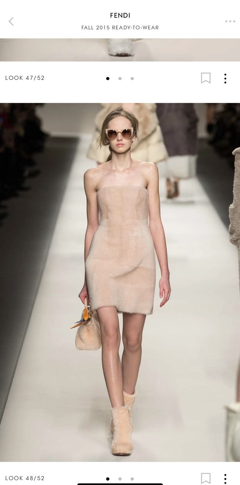 Fendi Fendi Fall by Karl 2015 white shearling mini dress sz 38 Size XS / US 0-2 / IT 36-38 - 13 Thumbnail
