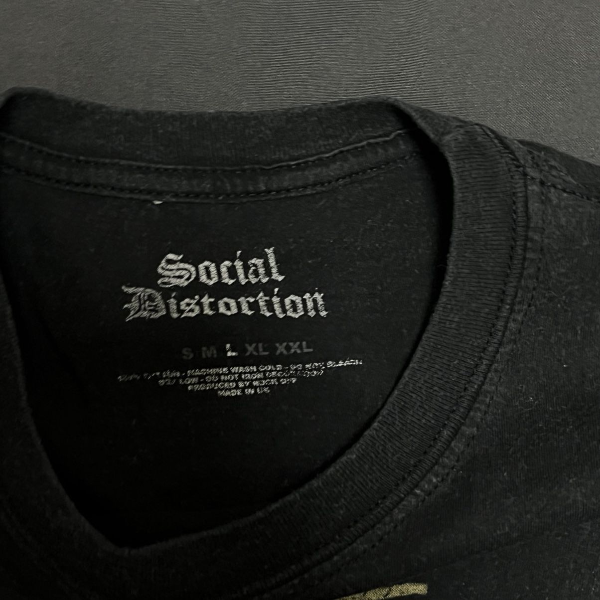 Band Tees × Vintage Vintage Social Distortion Skeleton Punk Tee Rare size Large Size US L / EU 52-54 / 3 - 3 Thumbnail