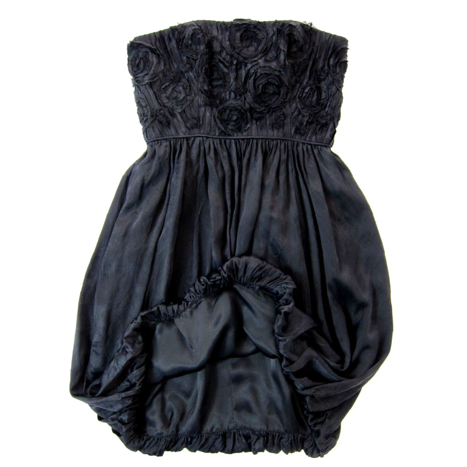 short beaded dress Izabel Beaded Fringe Strapless Mini Dress