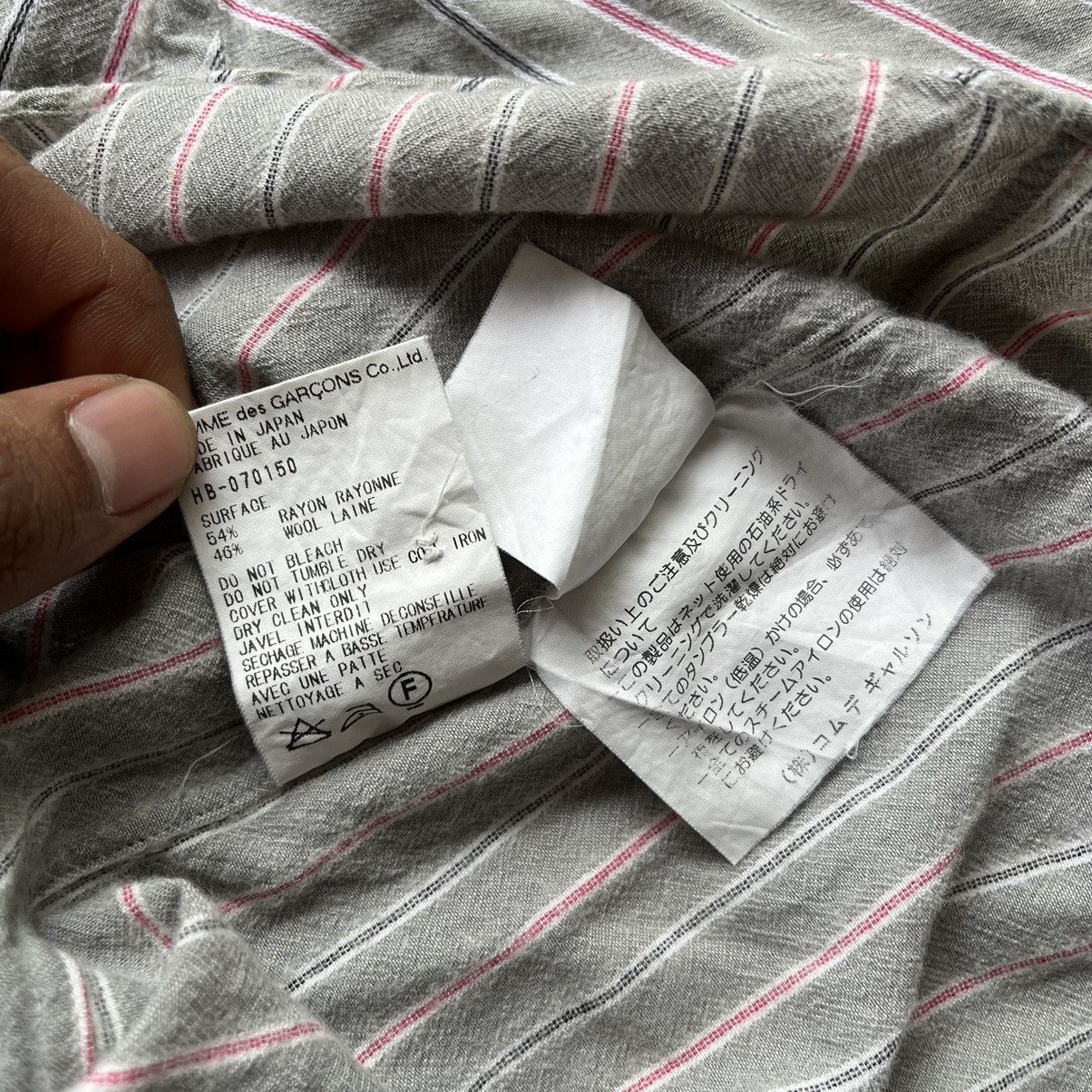 Comme des Garcons × Comme des Garcons Homme × Junya Watanabe 🇯🇵 Vintage Comme des Garcons Homme Stripe Plaid LongShirt Size US M / EU 48-50 / 2 - 7 Thumbnail