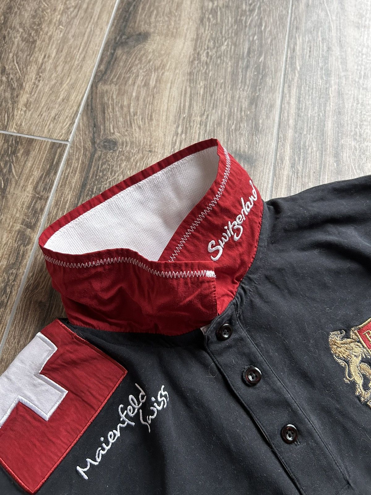 Harley Davidson × Vintage Vintage Harley Davidson Graubūnden Switzerland rugby jersey Size US XL / EU 56 / 4 - 5 Thumbnail