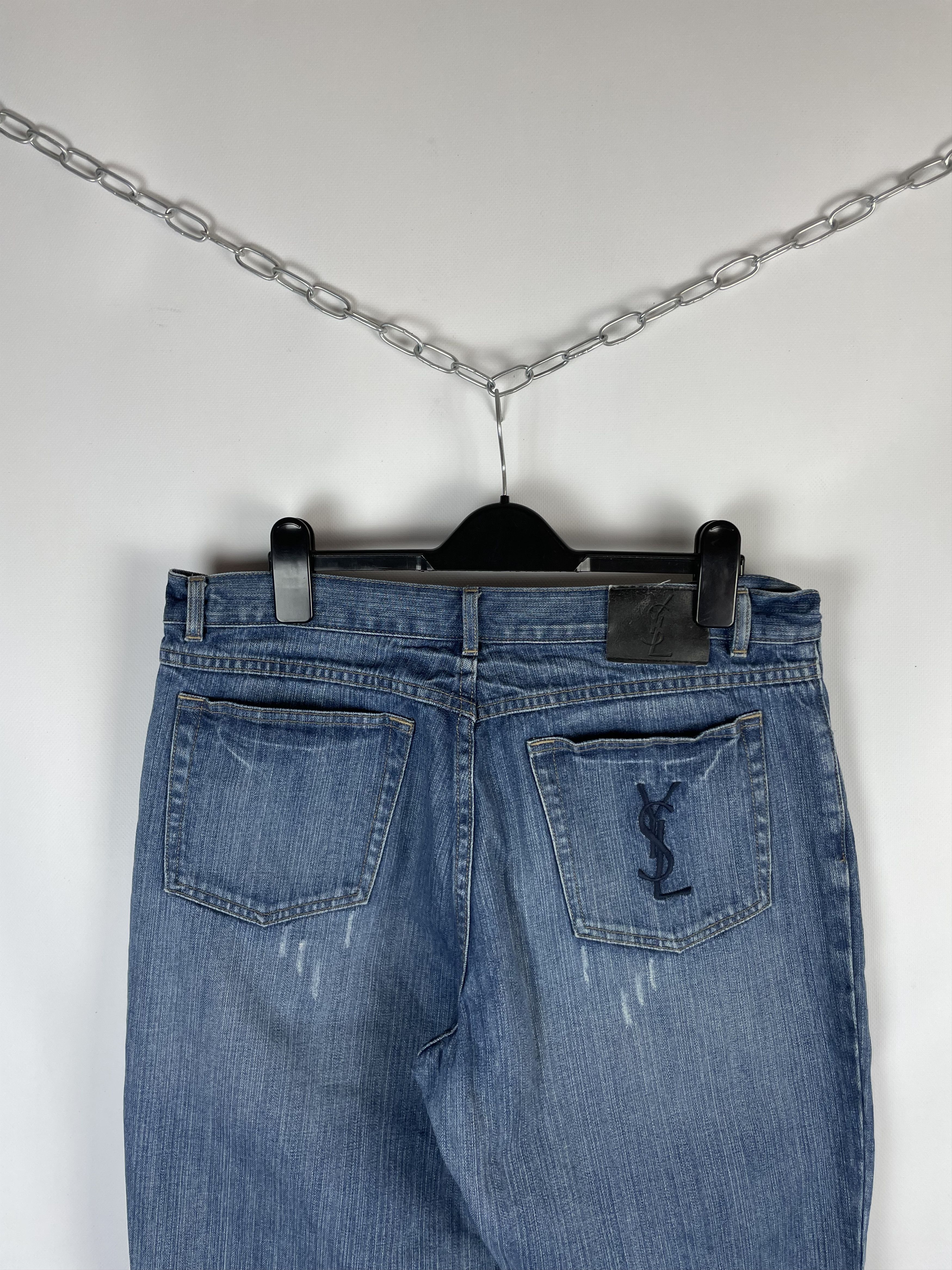 Vintage Yves Saint Laurent Vintage Jeans Denim Big Logo 90s Size US 36 / EU 52 - 3 Thumbnail