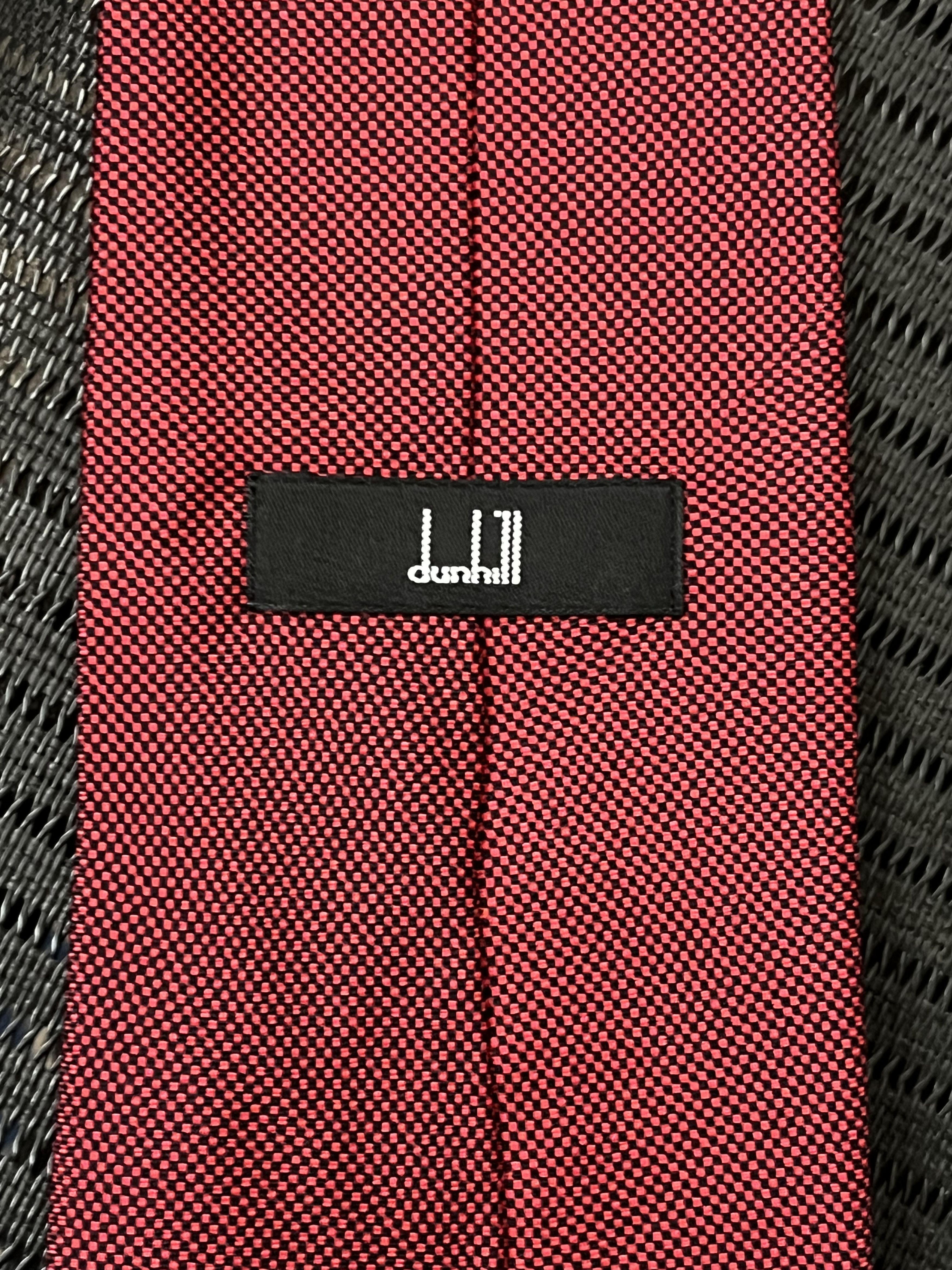 Alfred Dunhill Dunhill red silk tie Size ONE SIZE - 3 Thumbnail