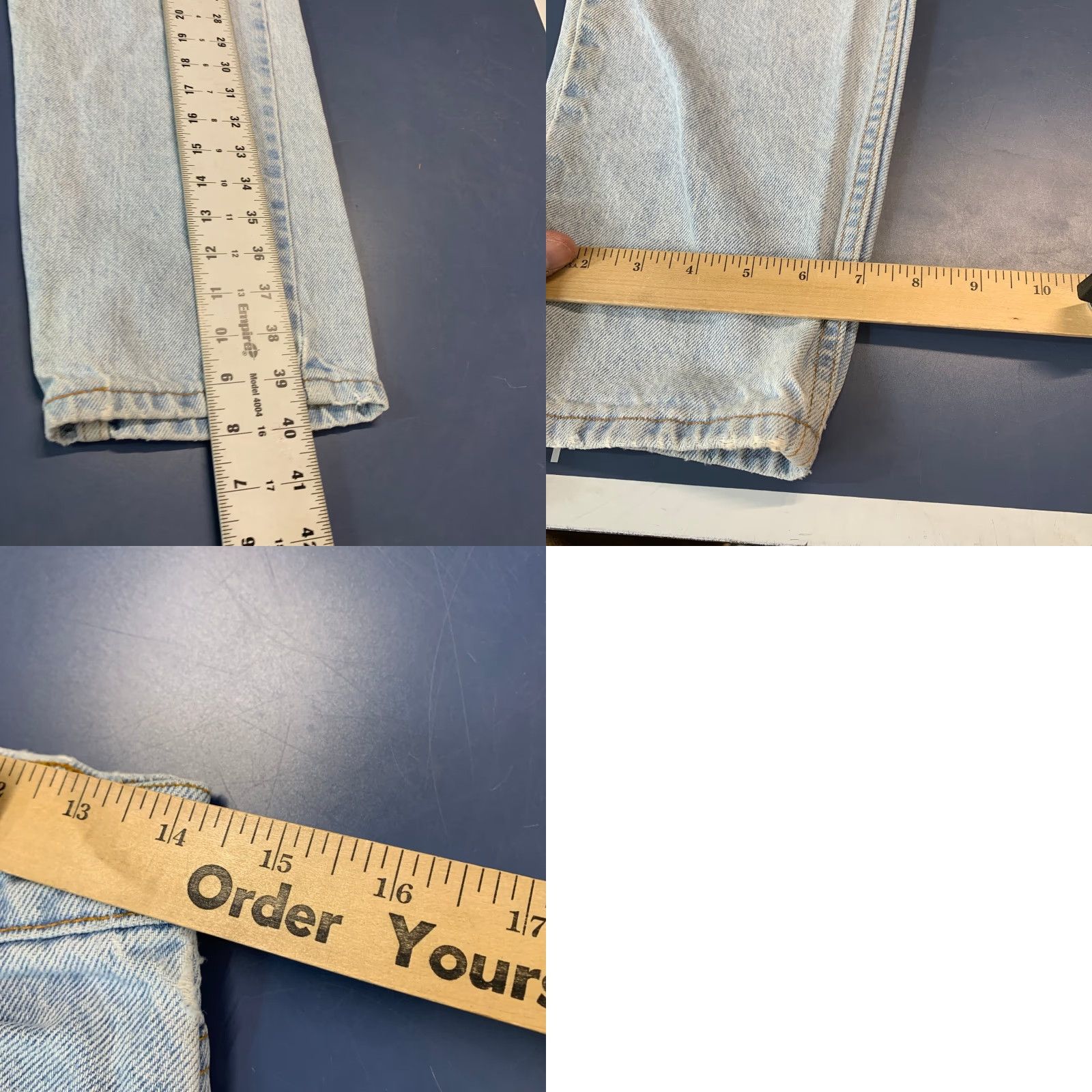 Levi's VINTAGE Levi's Jeans 550 Denim Mens 28x30 90s Orange Tab 5-Pocket Design Blue 90s Levi's 550 Jeans Mens 28x30 Size US 28 / EU 44 - 9 Thumbnail