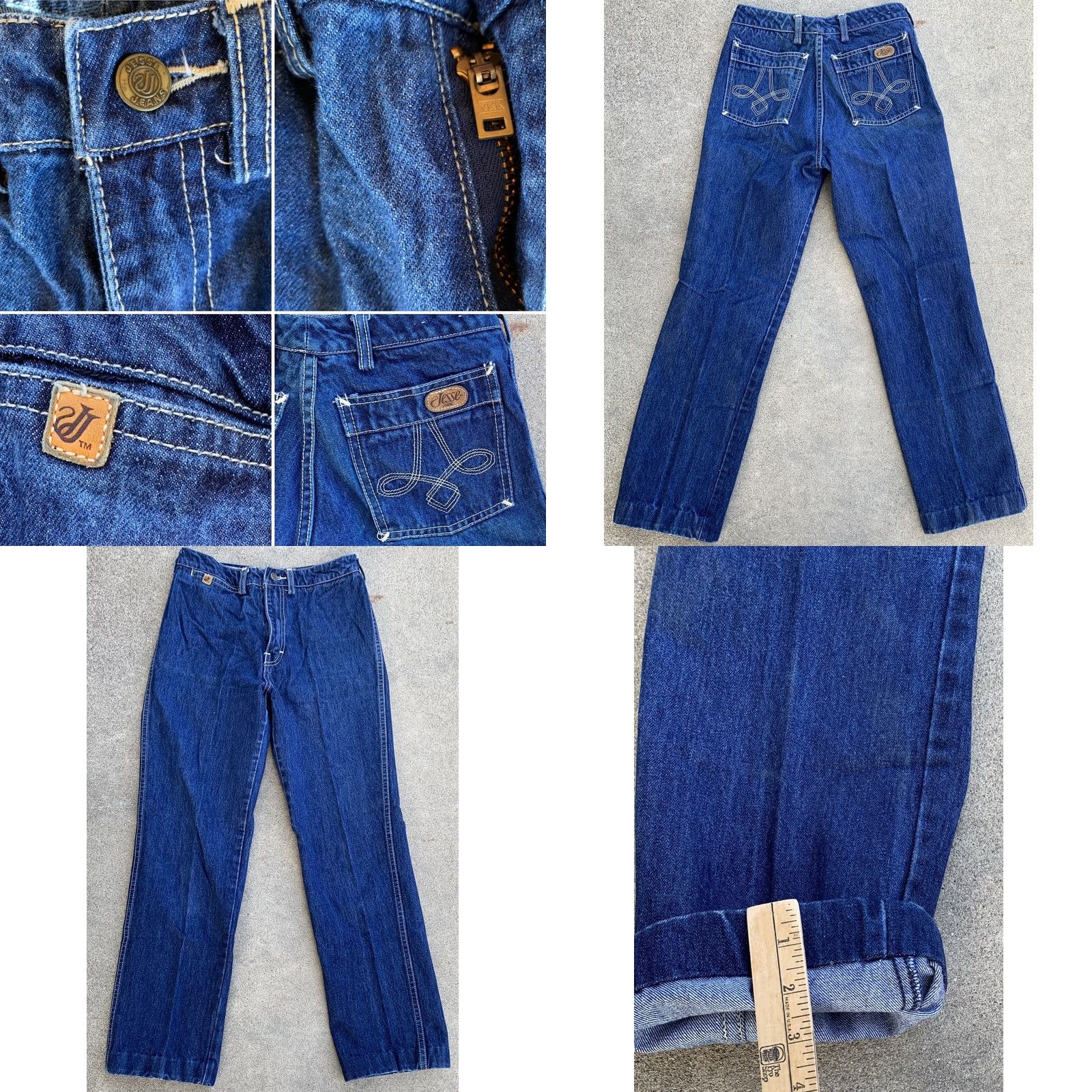 Vintage VINTAGE Jesse Jeans Jeans Women XS? No, size 27 1/2” waist 28” inseam 70s 80s 1970s 1980s blue denim Size 27" / US 4 / IT 40 - 8 Thumbnail