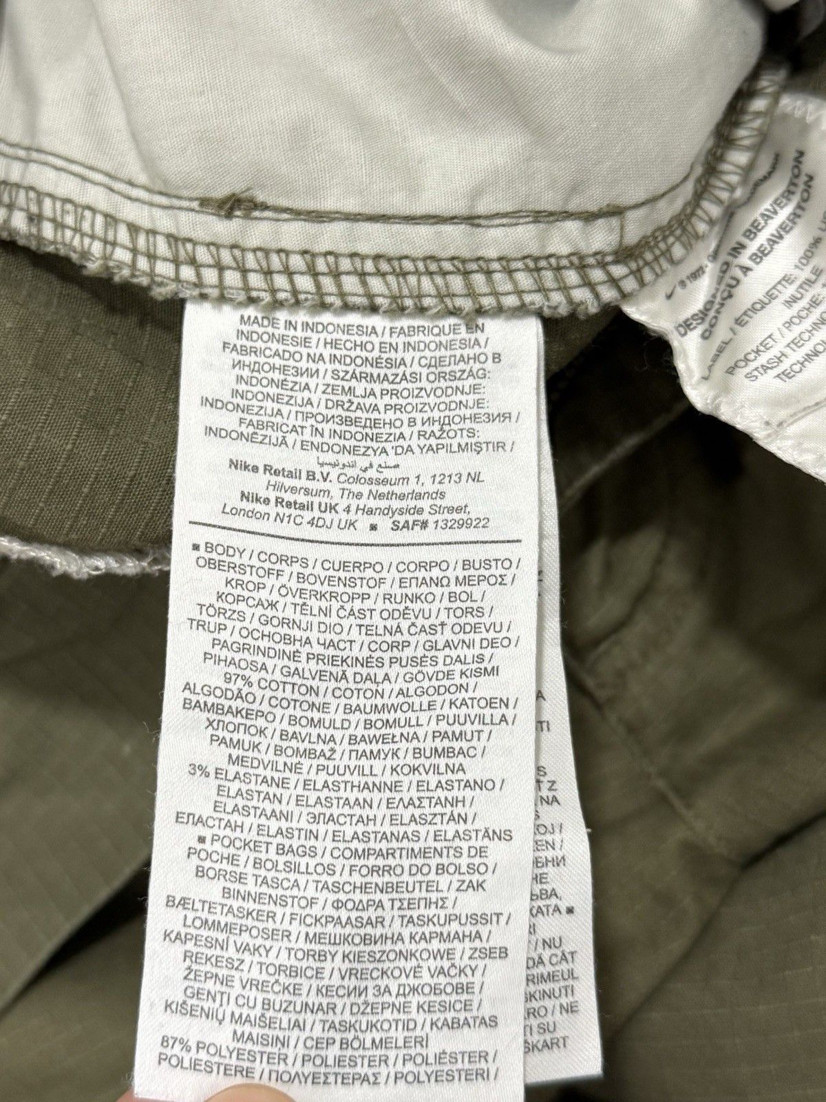 Nike Nike SB Mens Cargo Military Army Pants Skateboard Baggy Size US 30 / EU 46 - 16 Thumbnail