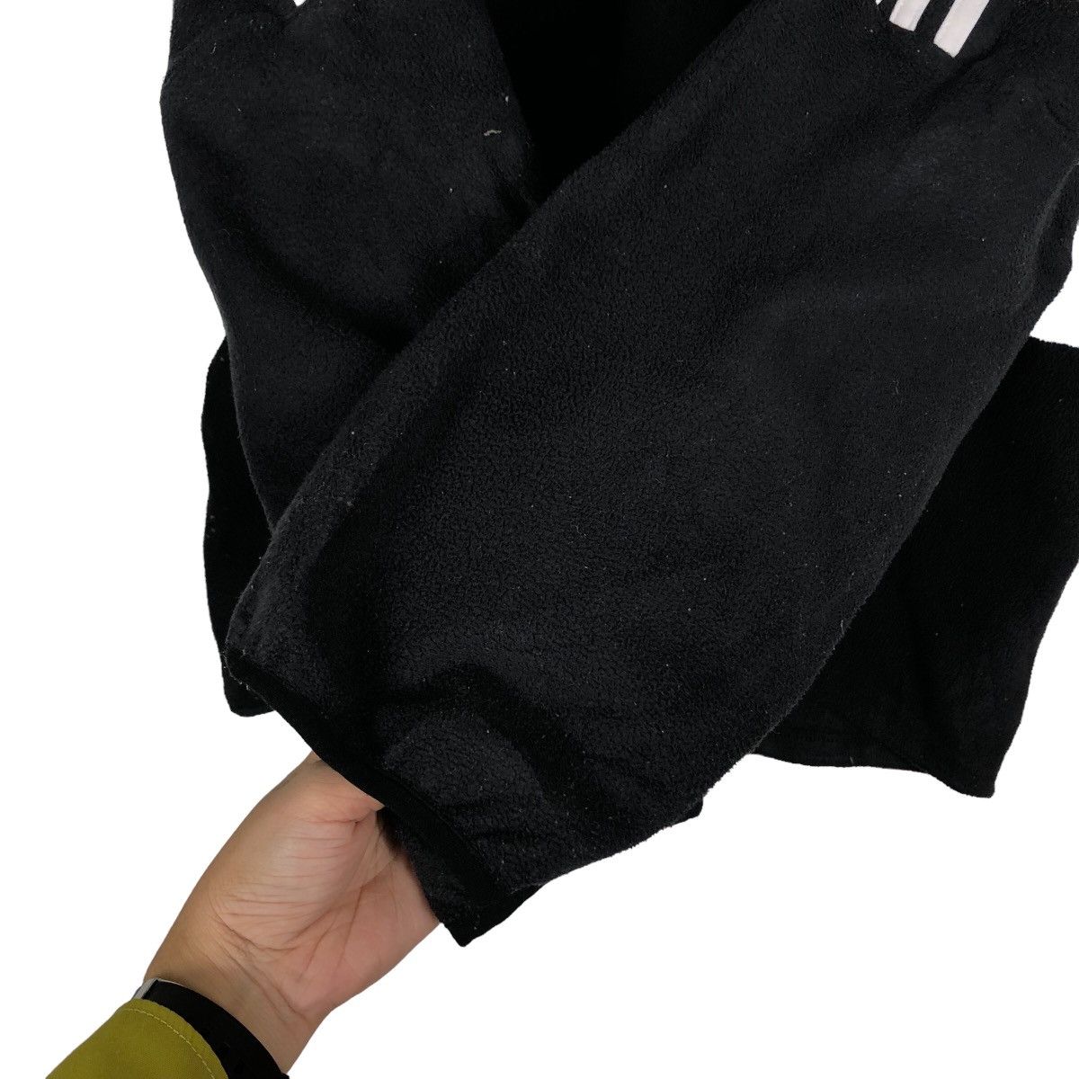 Adidas 🔥90’s Vintage Sweatshirt Long Sleeve Adidas All Black Rugby Size US L / EU 52-54 / 3 - 9 Thumbnail