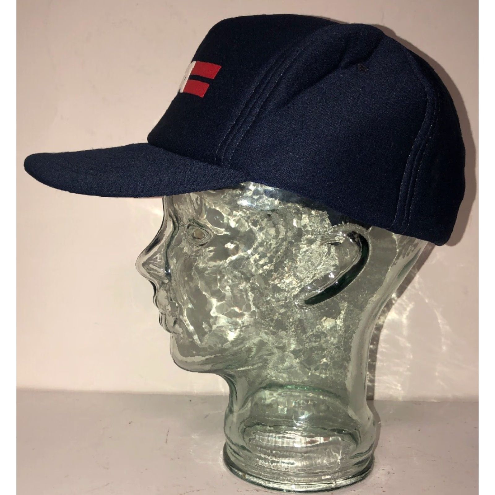 Vintage VINTAGE Sportcap TWA Navy Blue Snapback Hat Mens One Size Fits All Blue Snapback Hat Size ONE SIZE - 4 Thumbnail