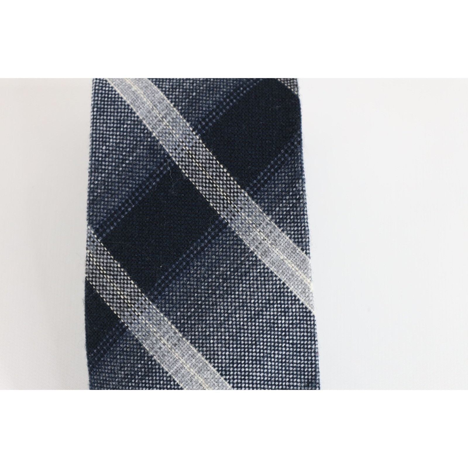 Vintage Vintage 70s Streetwear Wool Tweed Neck Tie Necktie Wedding Size ONE SIZE - 2 Thumbnail