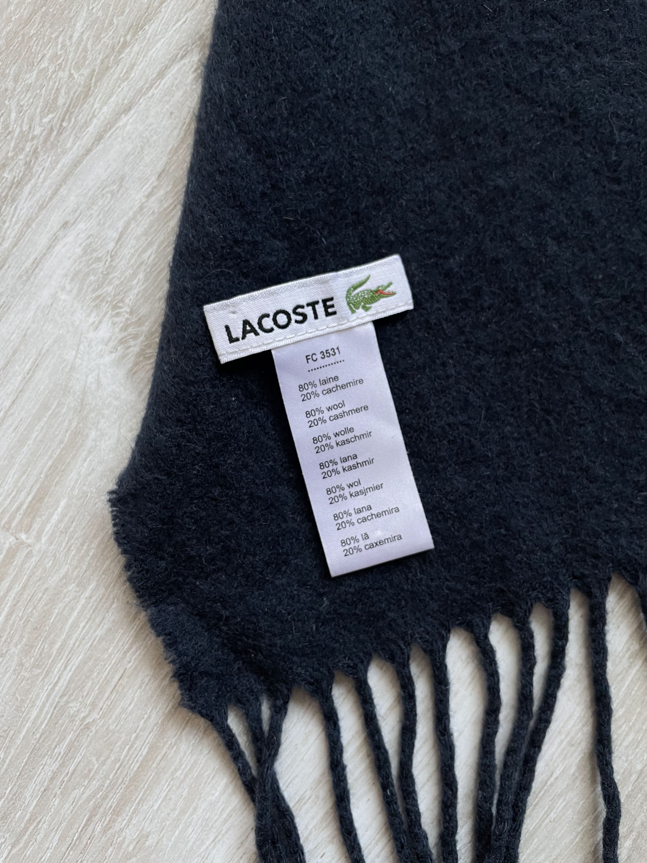 Lacoste Lacoste Scarf Wool Cashmere 193x26 Size ONE SIZE - 4 Thumbnail