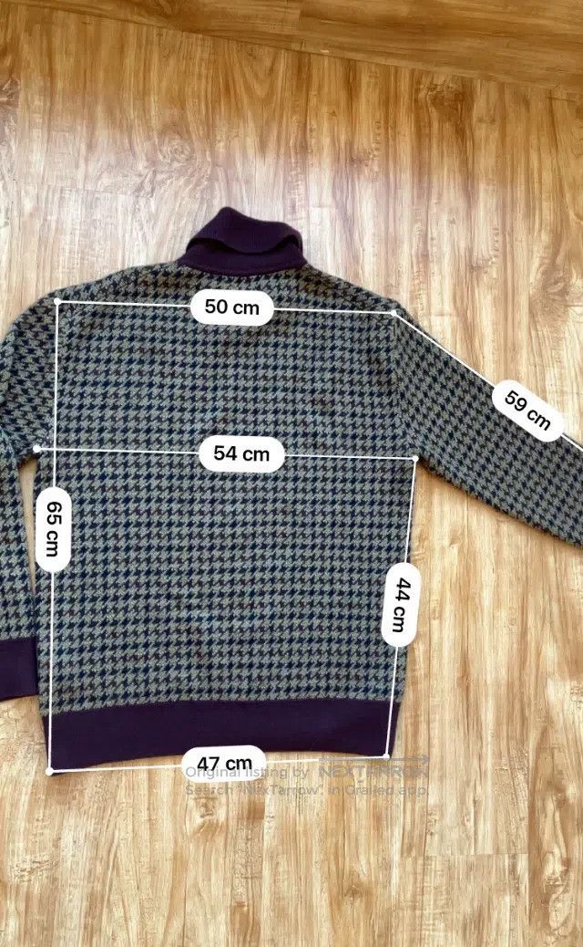 Loro Piana Loro Piana Cashmere Silk Blend Houndstooth High-Neck Sweat Size L / US 10 / IT 46 - 8 Thumbnail