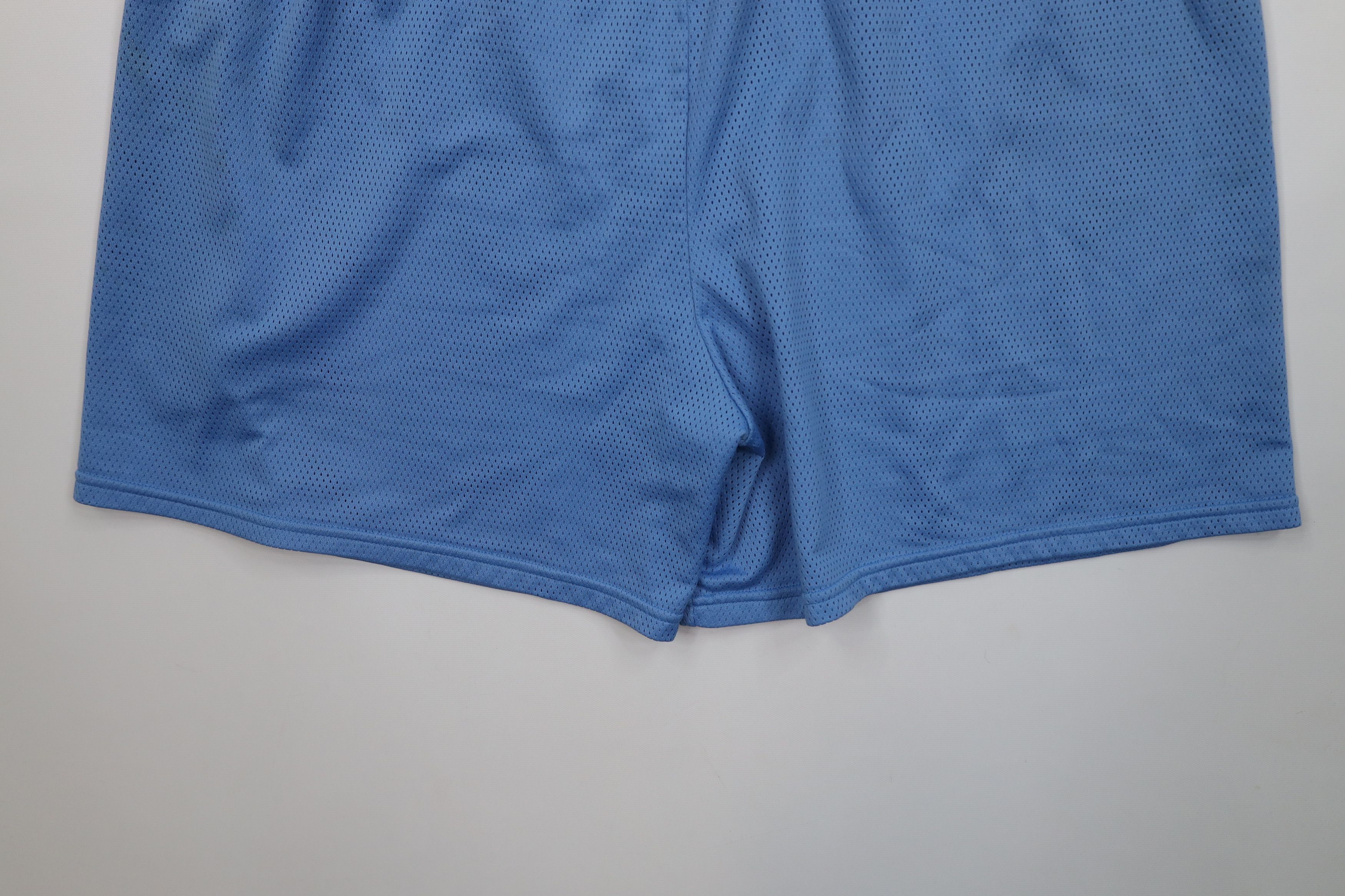 Nike Vintage 90s Nike Mini Swoosh Above Knee Shorts Carolina Blue Size US 38 / EU 54 - 11 Thumbnail