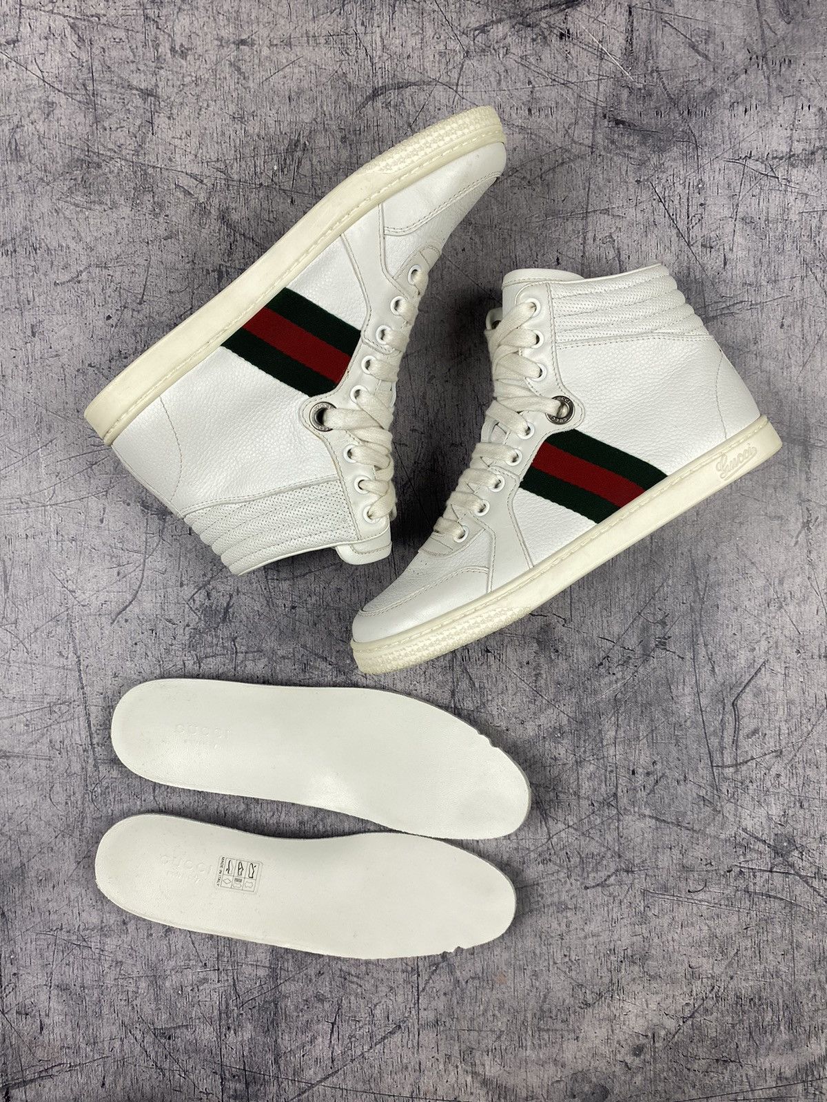 Gucci Gucci Hi-Top Sneakers Shoes Size US 6 / EU 39 - 11 Thumbnail