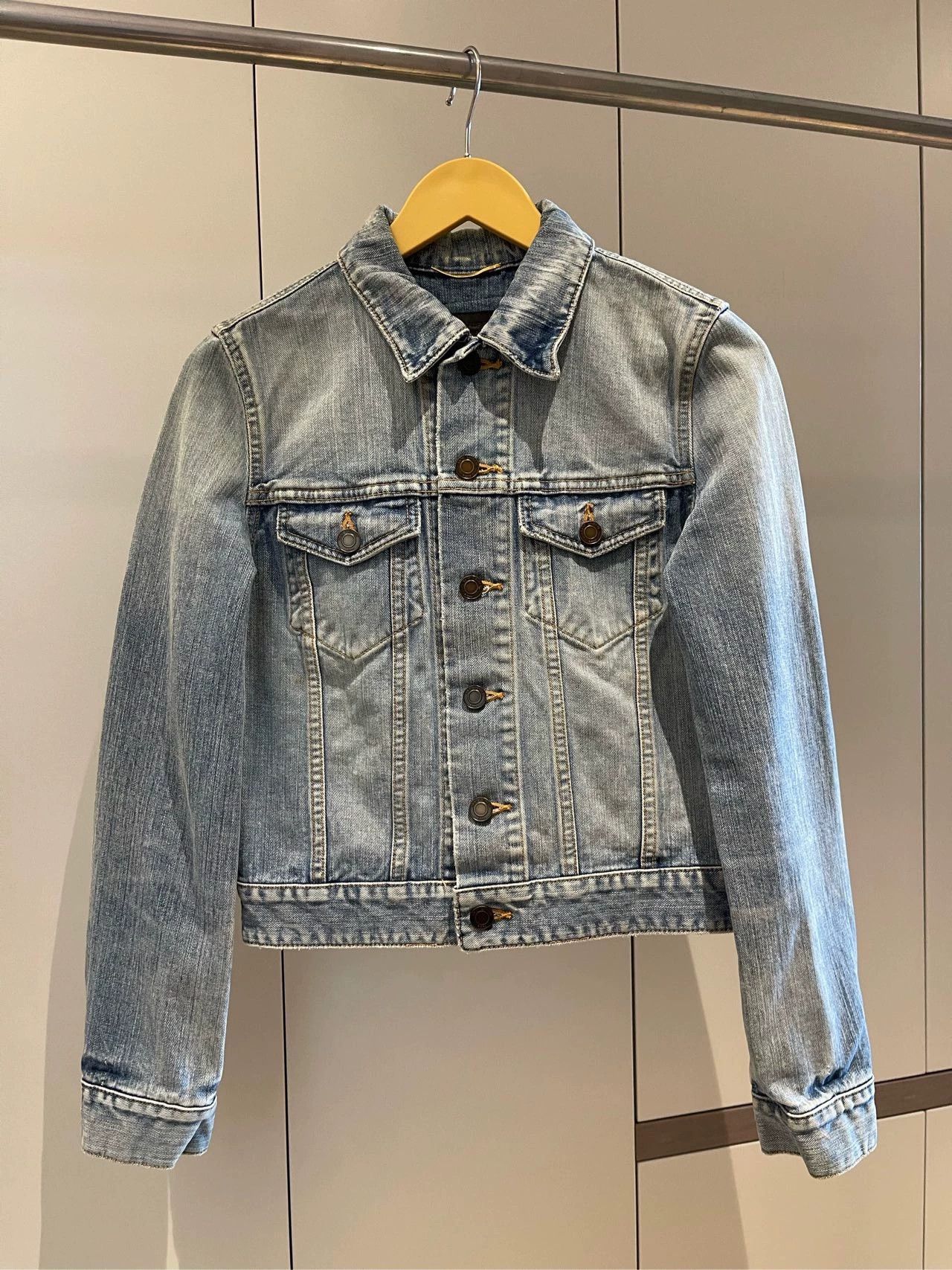 Saint Laurent Paris Saint Laurent Paris Embroidered denim jacket on the back Size US M / EU 48-50 / 2 - 1 Thumbnail