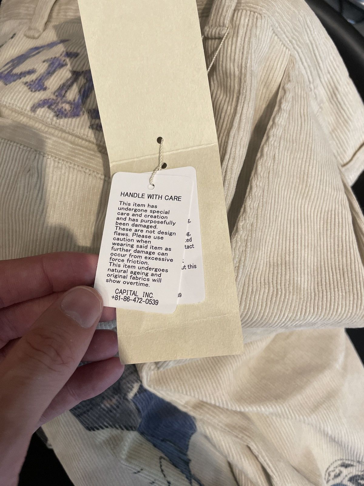 Kapital Kapital 14W Corduroy Ivy Pants Memorial Paint Model Beige Size US 31 - 8 Thumbnail
