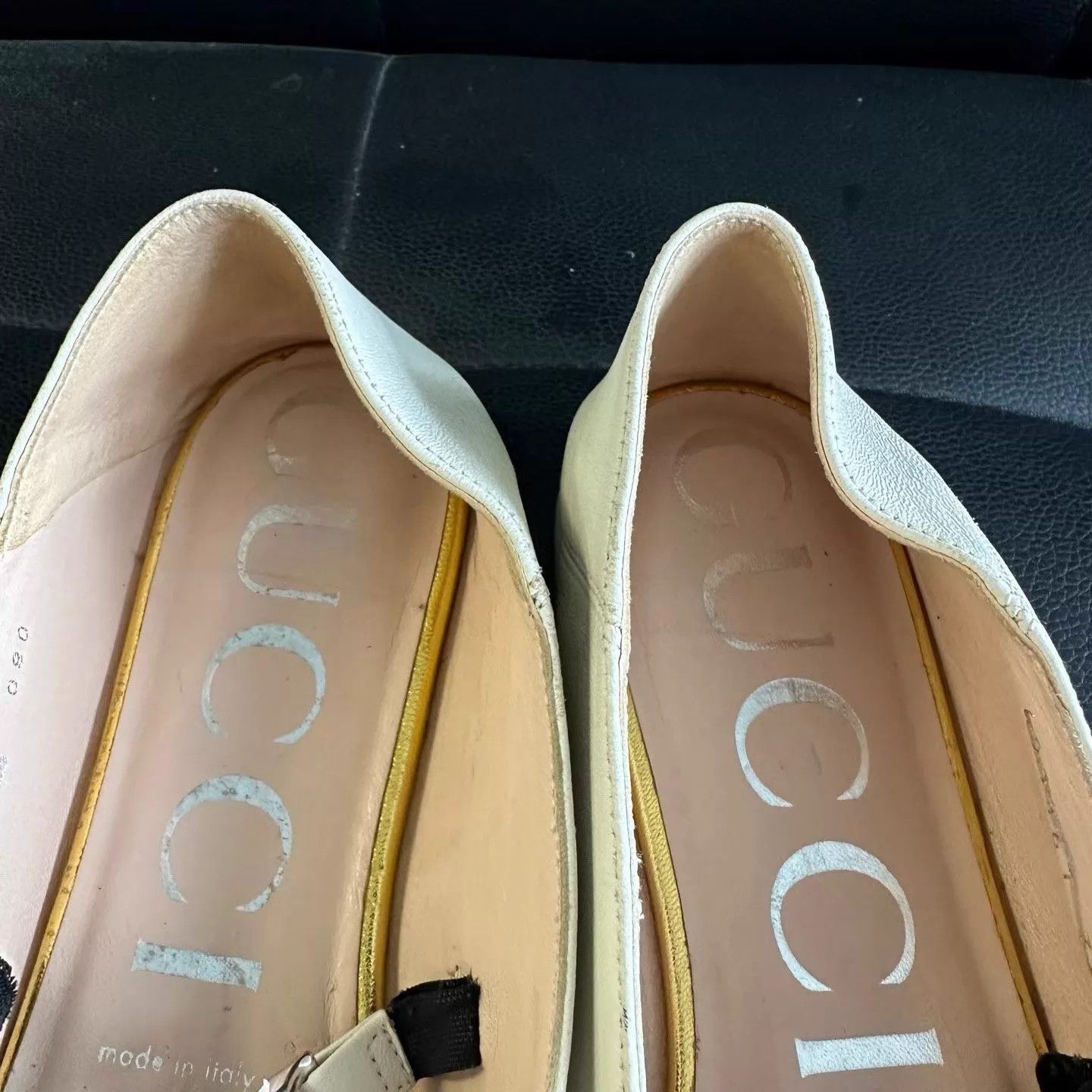Gucci Gucci Horsebit Chain Pointed Toe Flat 38 Size US 7.5 / IT 37.5 - 7 Thumbnail