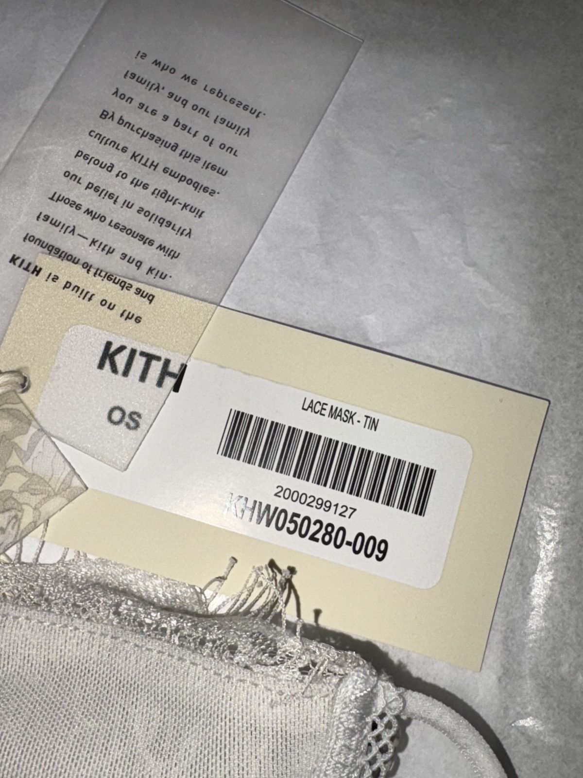 Kith Lisa for Kith Lace Mask Size ONE SIZE - 4 Thumbnail
