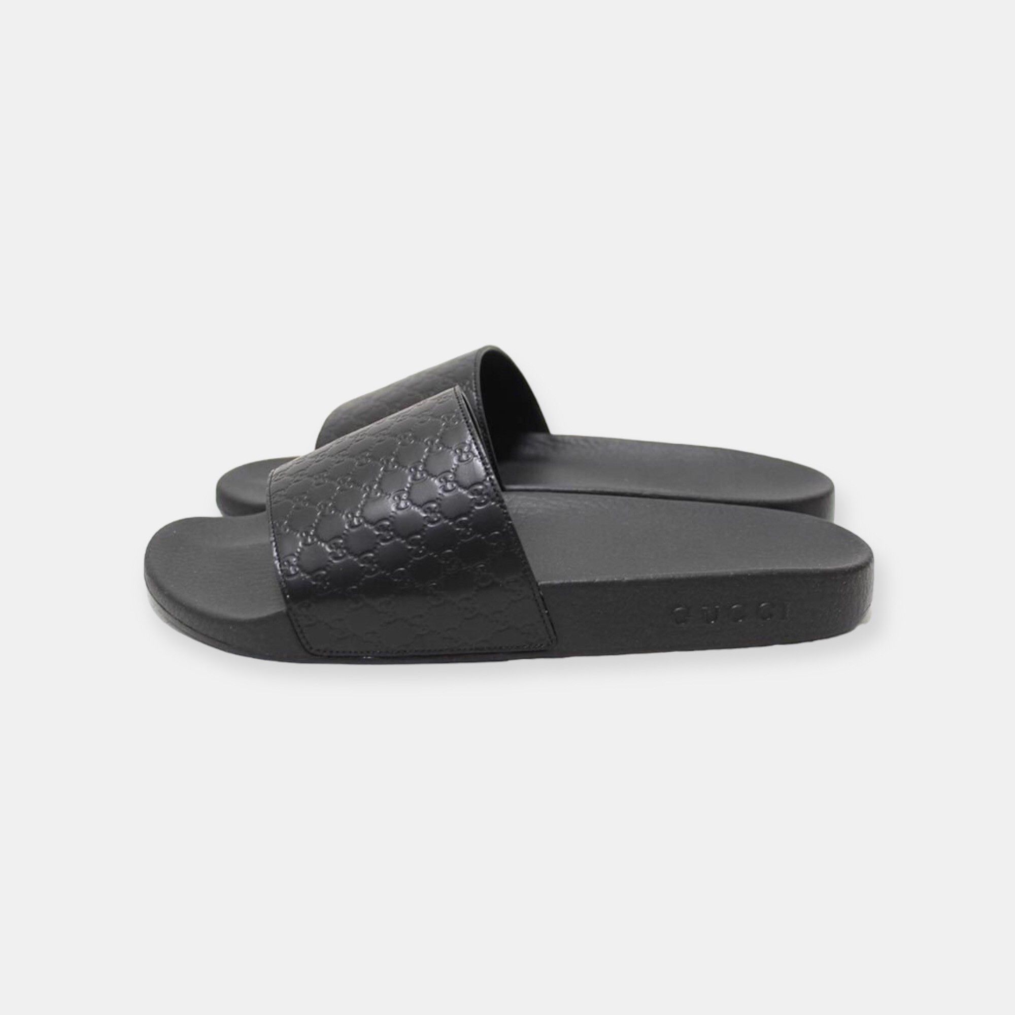 Gucci o1s1wg110425 O W Giola Flt Slides in Black Size US 7 / IT 37 - 3 Thumbnail