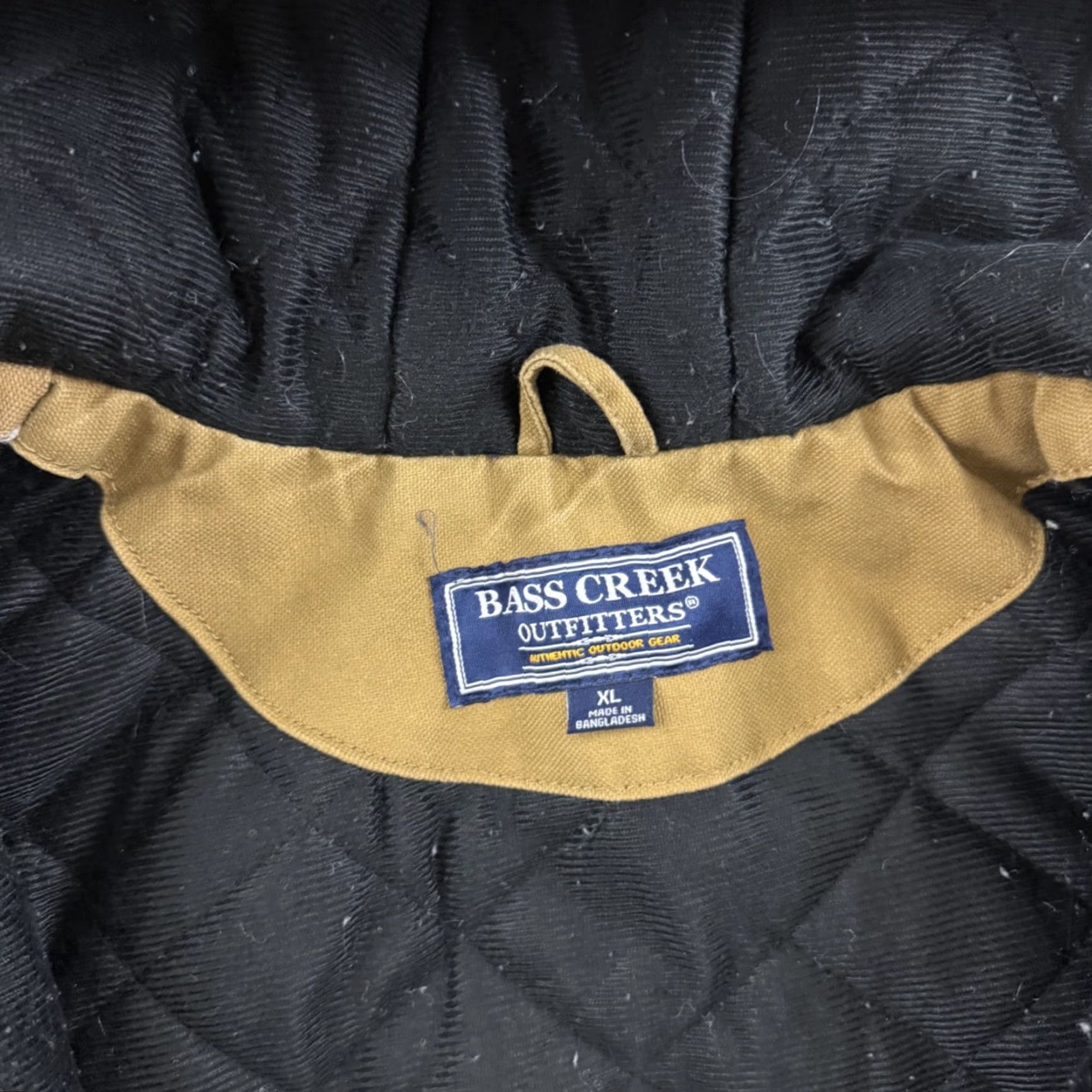 Vintage VINTAGE Bass Creek Outfitters Jacket Mens XL Brown Workwear Quilted Hood Outdoor Size US XL / EU 56 / 4 - 7 Thumbnail