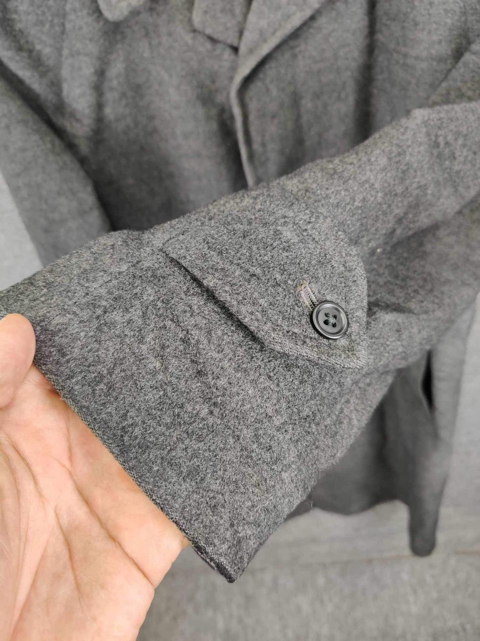 Burberry Vintage Burberrys Herringbone Wool Long Coat Size US L / EU 52-54 / 3 - 10 Thumbnail