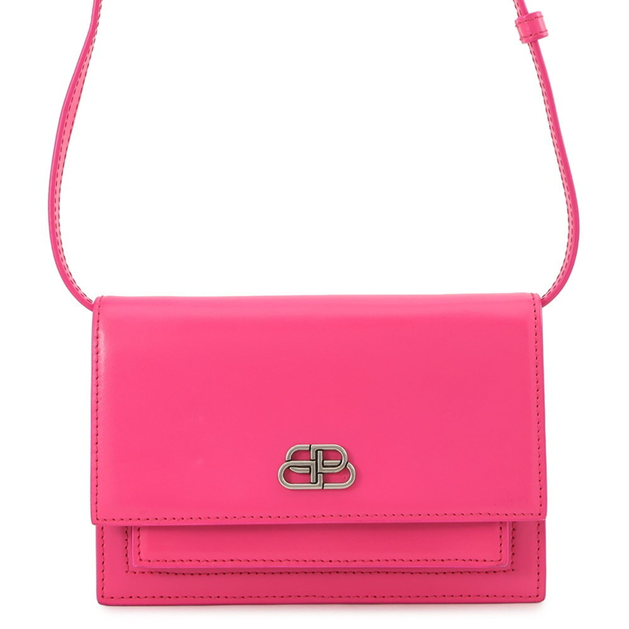 Balenciaga Sharp Xs Leather Shoulder Bag 594938 Balenciaga 2-Way Waist Pouch Handbag Women's in Pink