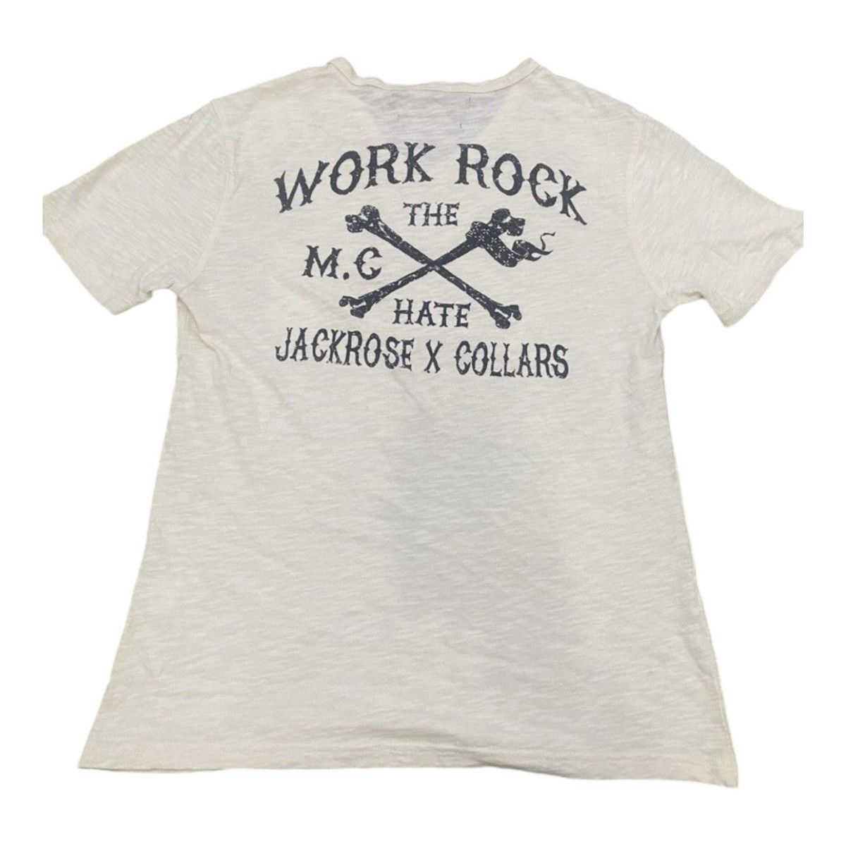 JACKROSE JACK ROSE X COLLARS WORK ROCK THE HATE CROSS BONE SHIRT Size US L / EU 52-54 / 3 - 1 Thumbnail