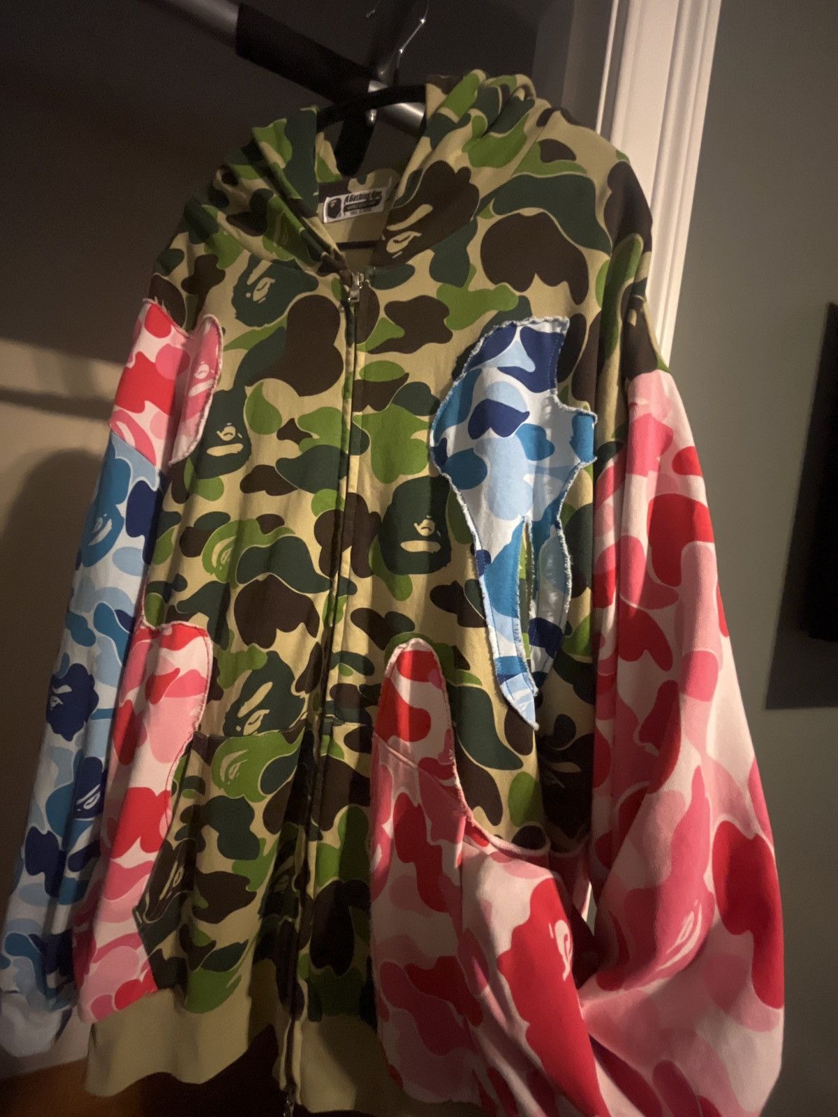 Bape BAPE🦍🪨🔥💨 ABC Camo Patchwork Zipper Hoodie Size US XXL / EU 58 / 5 - 5 Thumbnail
