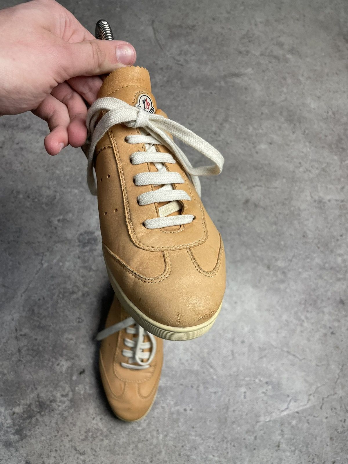 Moncler Moncler Leather low top shoes size EU38 Size US 8 / IT 38 - 8 Thumbnail