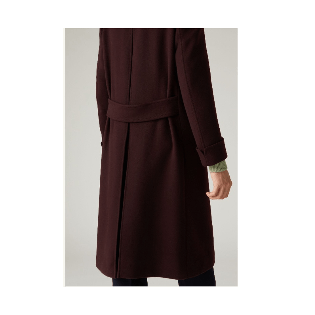 Loro Piana o1srvl11e1224 Sergio Coat in Burgundy Size US XL / EU 56 / 4 - 4 Thumbnail