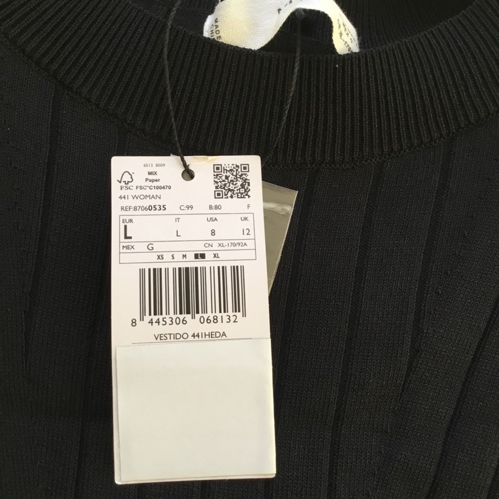 Mango MNG Black Long Sleeve w/ Embellished Shoulder Dress Size M / US 6-8 / IT 42-44 - 11 Thumbnail