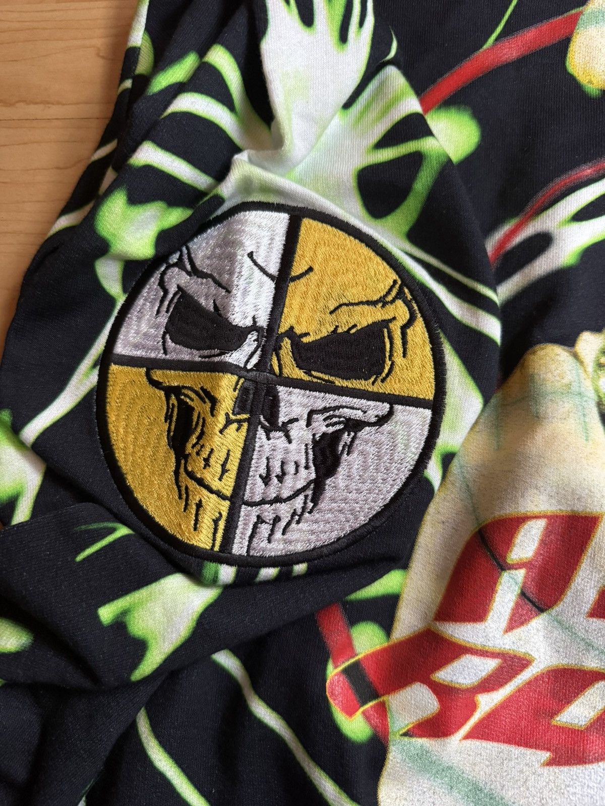 AWGE AWGE x A$AP Rocky RARE Testing Black and Lime Tie Dye Hoodie Size US M / EU 48-50 / 2 - 3 Thumbnail