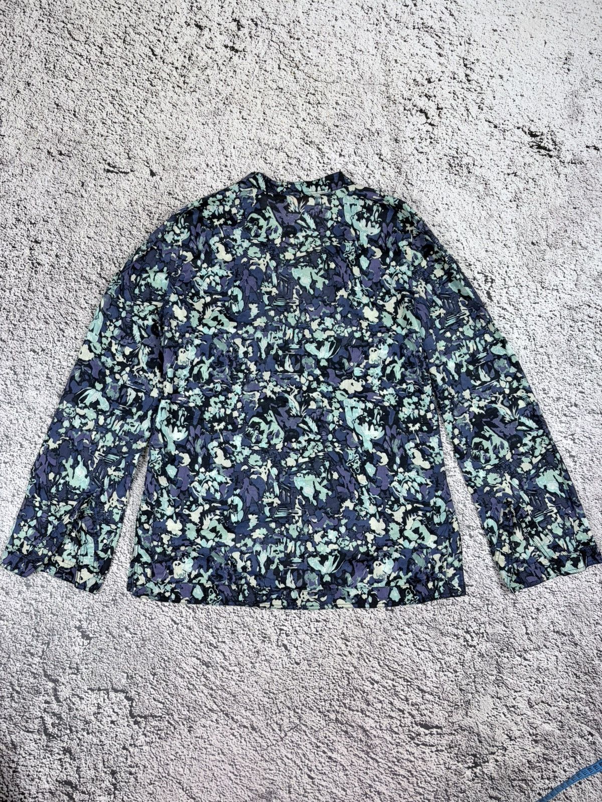 Tory Burch Vintage Tory Burch Blue Abstract Floral Tunics Blouse 12 Size M / US 6-8 / IT 42-44 - 12 Thumbnail