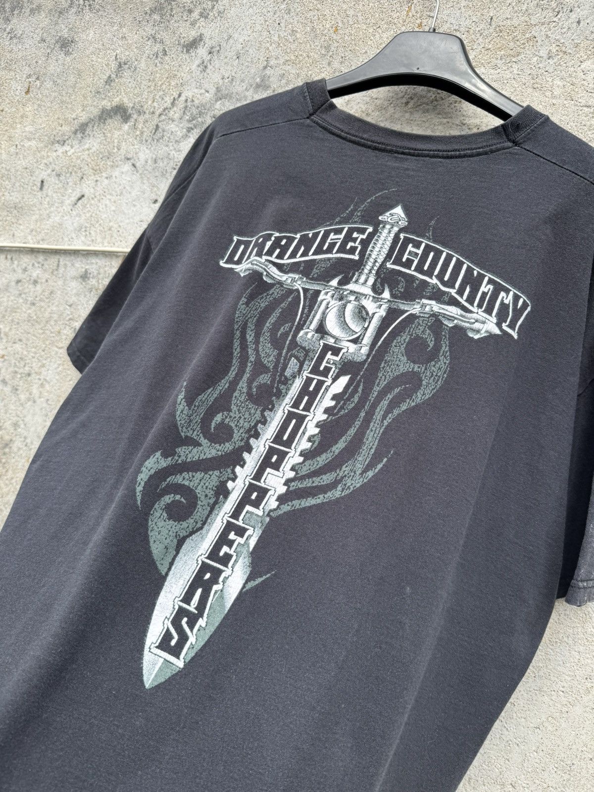 West Coast Choppers Orange Country Choppers Vintage Washed Tee WCC Harley 00s Size US XL / EU 56 / 4 - 6 Thumbnail
