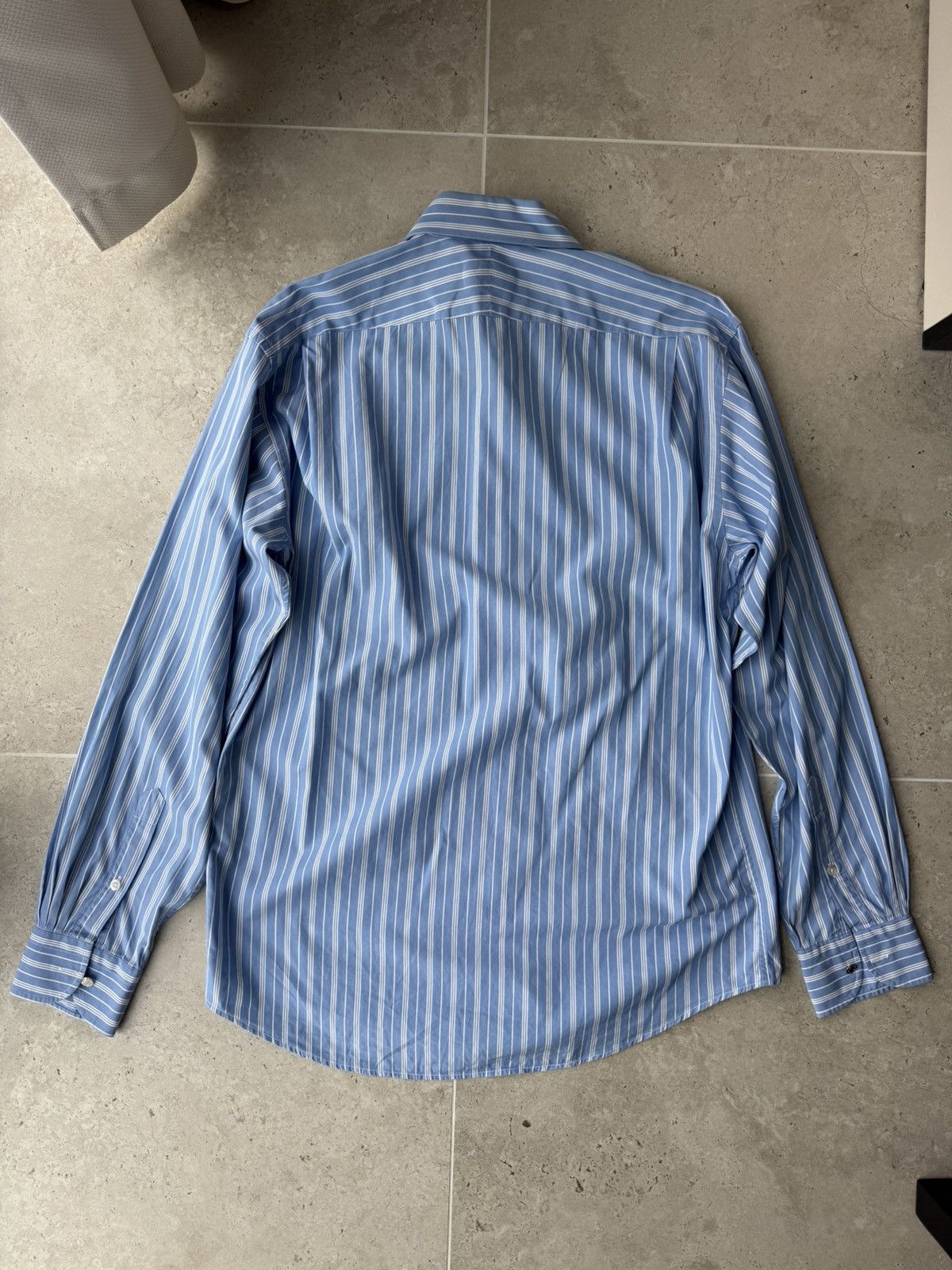 Hermes Vintage Hermes Shirts Stripped Button Ups M Size US M / EU 48-50 / 2 - 2 Thumbnail