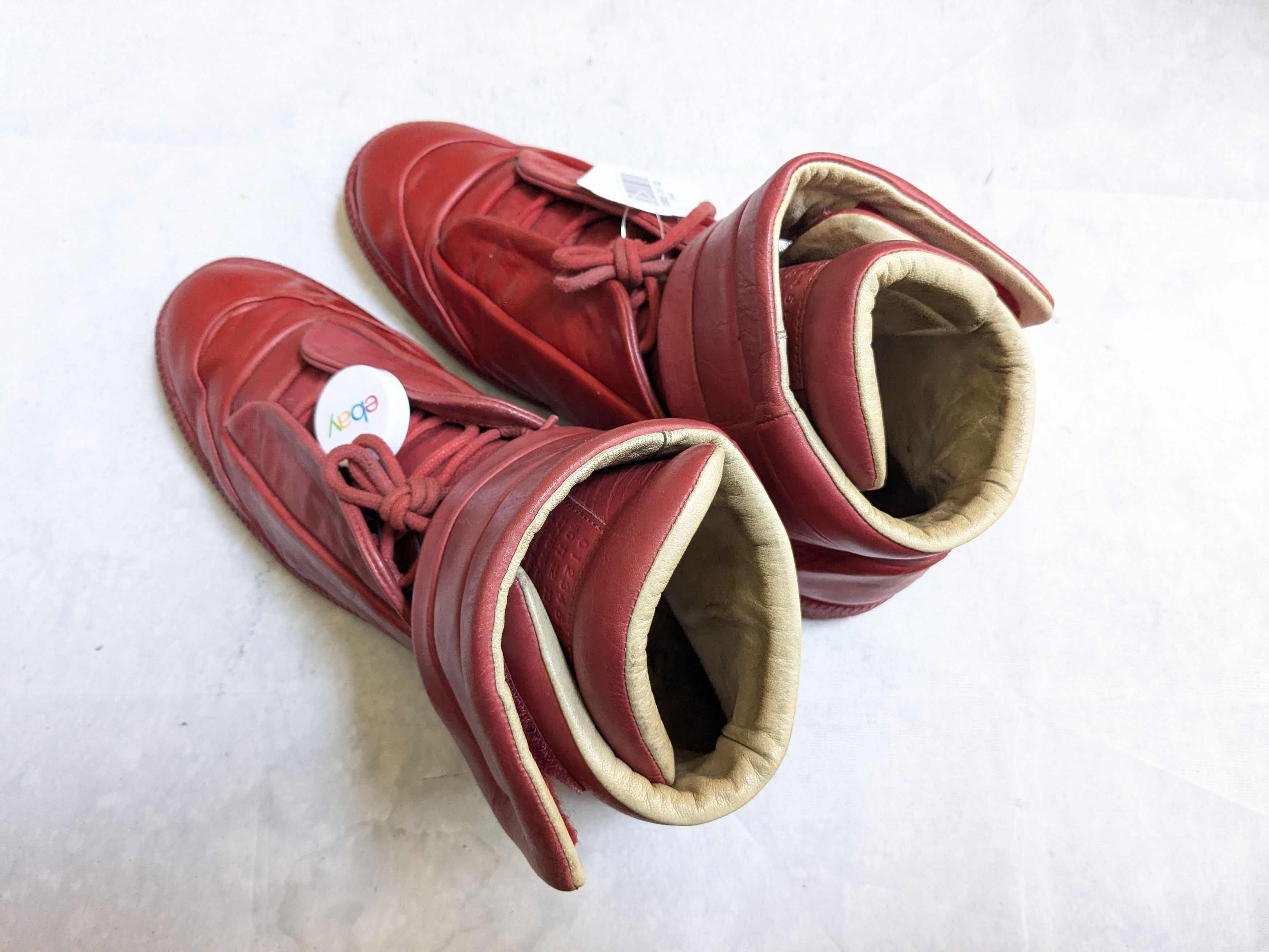Maison Margiela Maison Margiela Future Sneakers Red 11 44 High Tops Leather Size US 11 / EU 44 - 13 Thumbnail