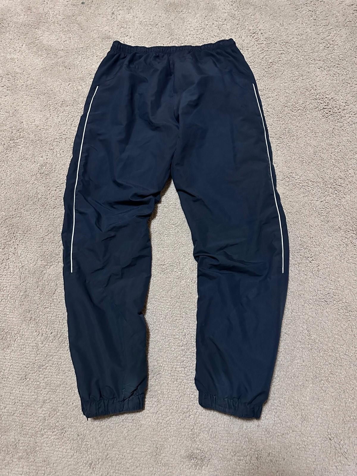 Nike Vintage Nike Nylon Blue Drill Swoosh 00s Y2K Track Pants M Size US 32 / EU 48 - 8 Thumbnail