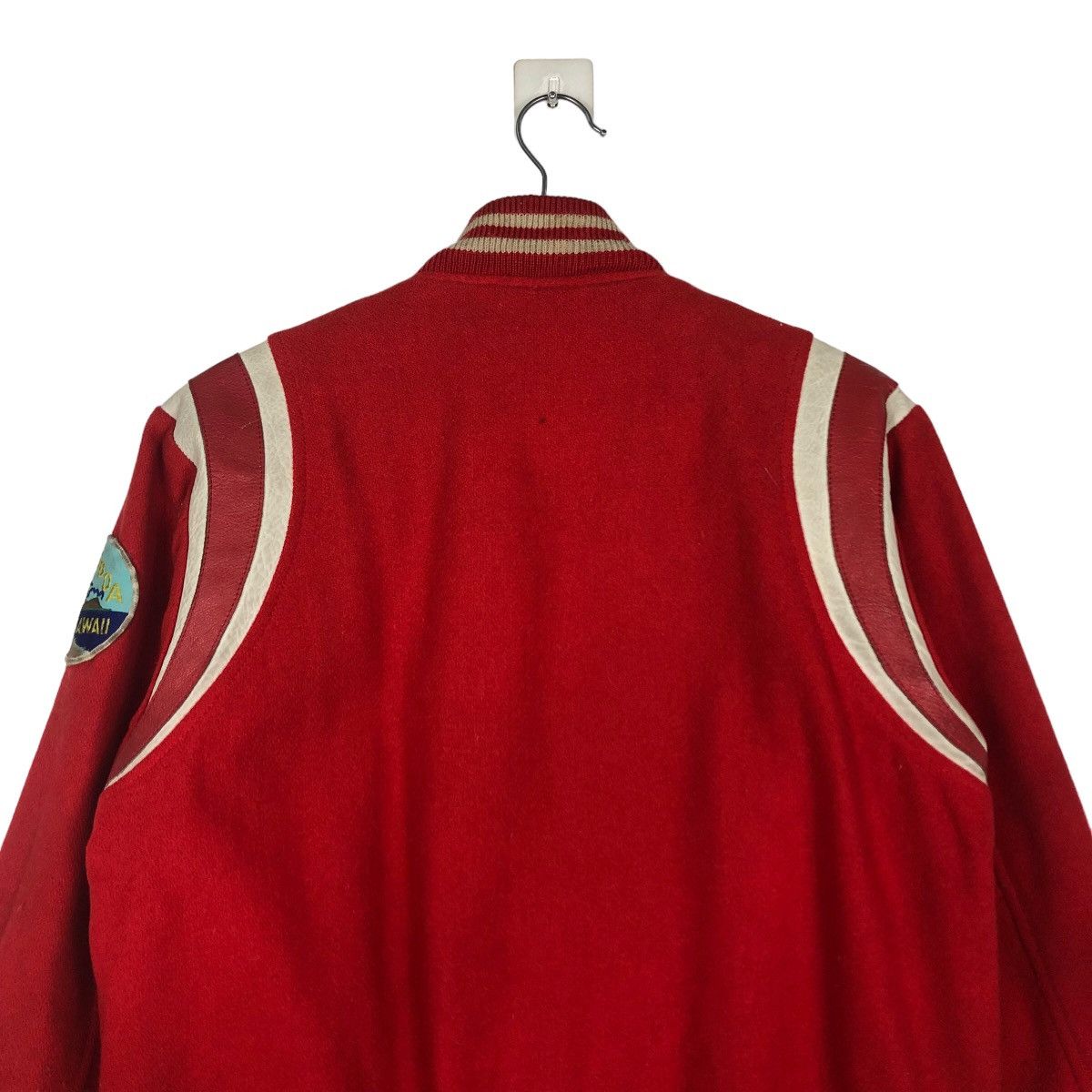 Japanese Brand 🔥Vintage Bomber Varsity Jacket Madison Hawaii Patches Big Size US L / EU 52-54 / 3 - 9 Thumbnail