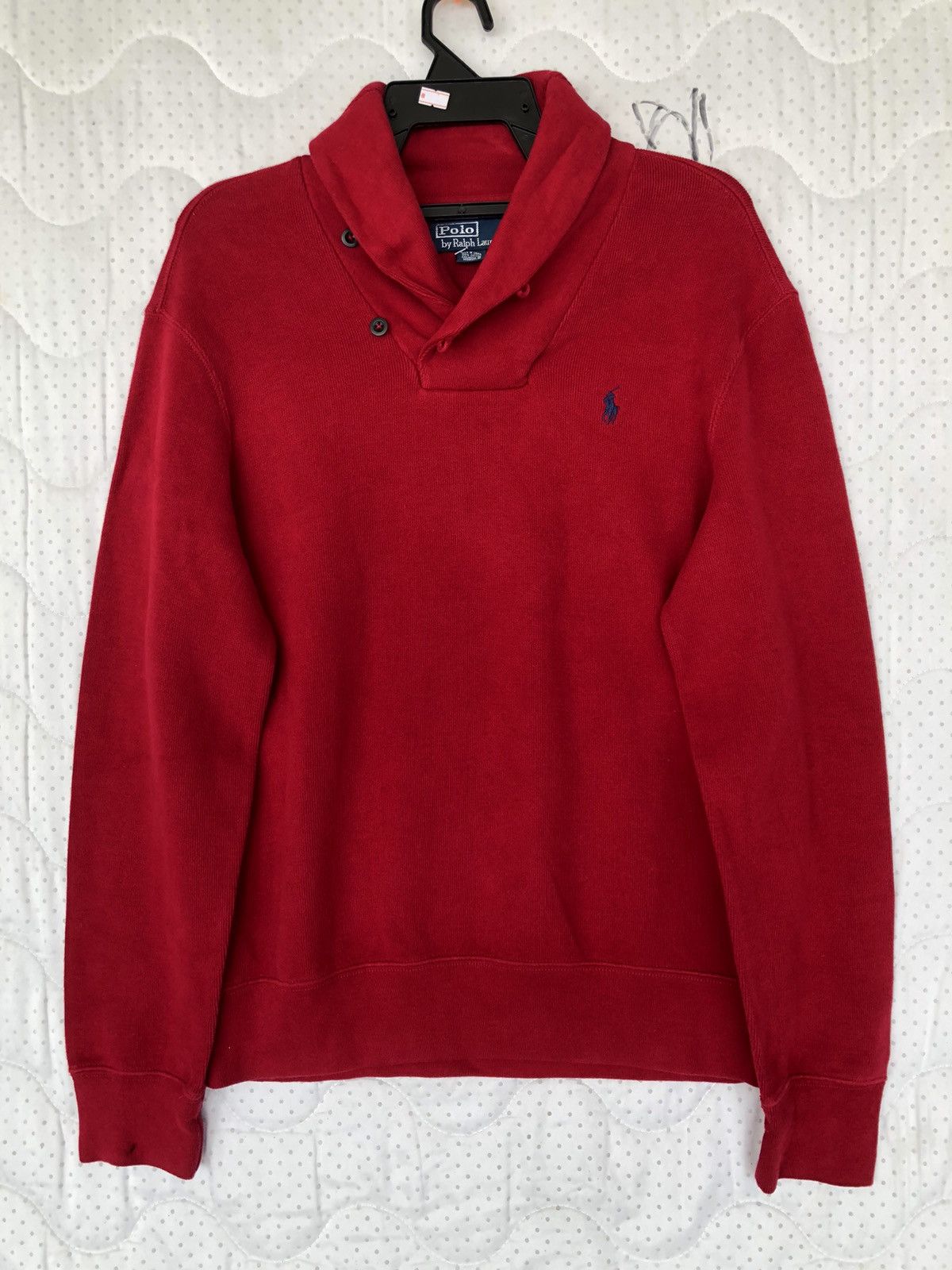 Polo Ralph Lauren Vintage POLO Ralph Lauren Shawl Collar Sweater Size US L / EU 52-54 / 3 - 2 Thumbnail